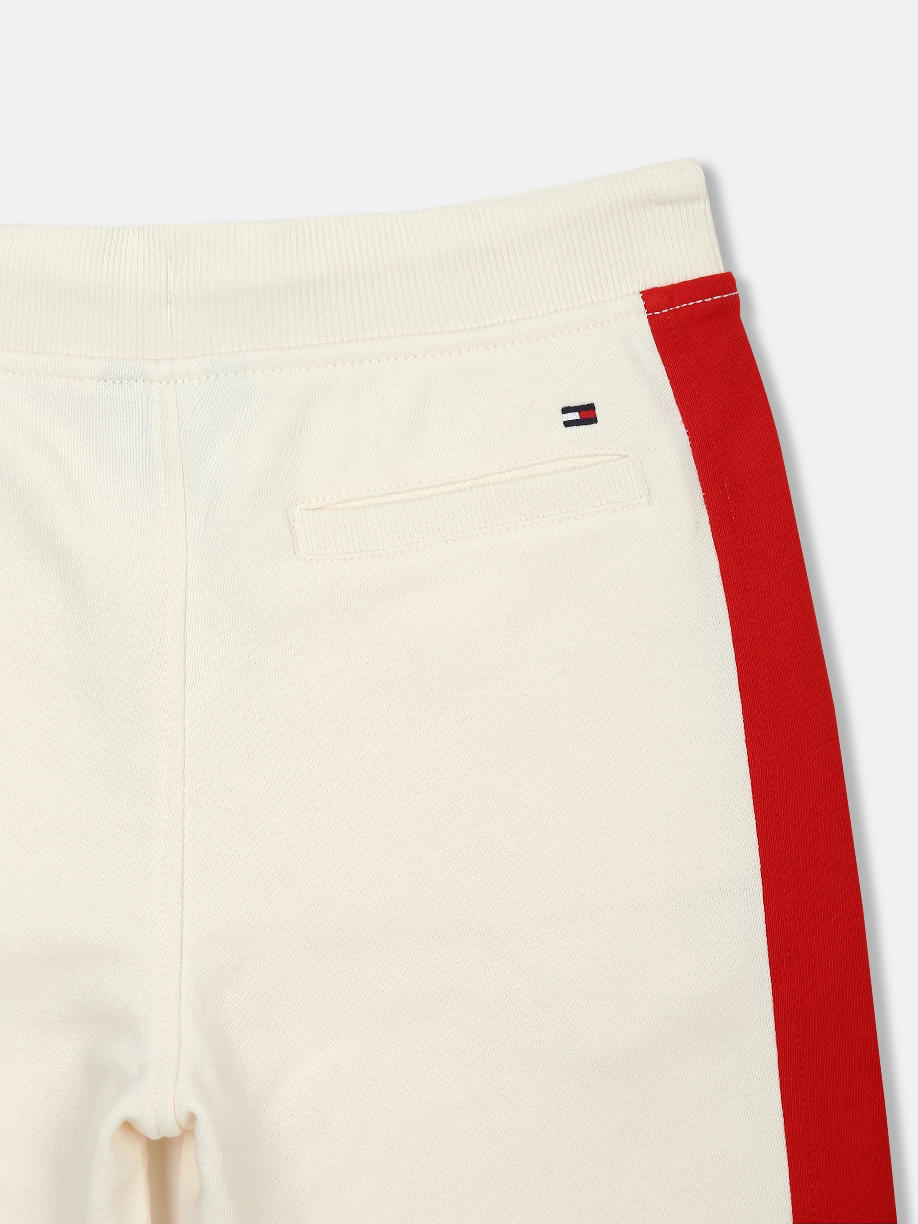 Colorblock Red Regenerative Cotton Bermuda Shorts for Boys