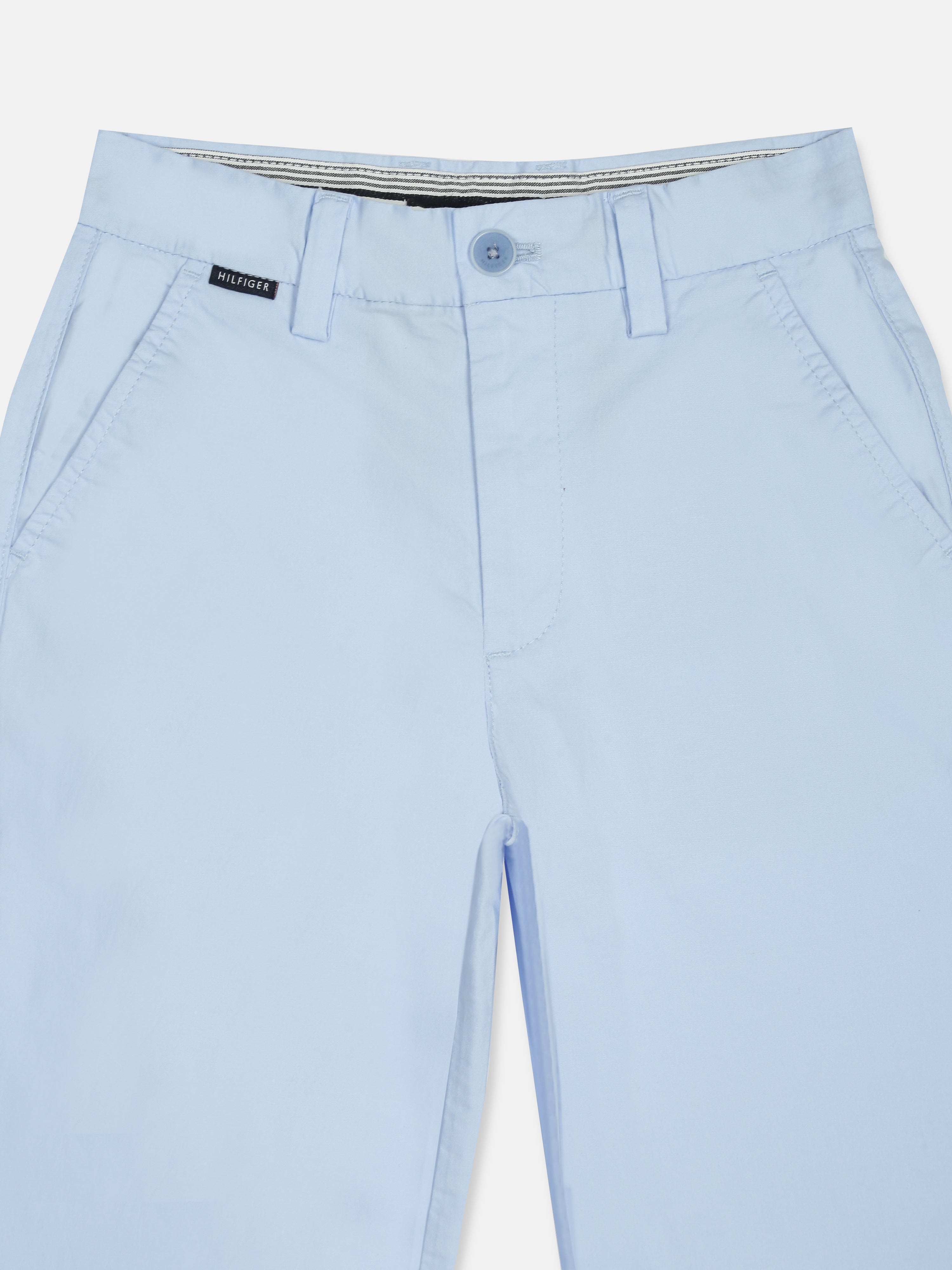 Boys Blue Loose Fit Mid Rise Trousers
