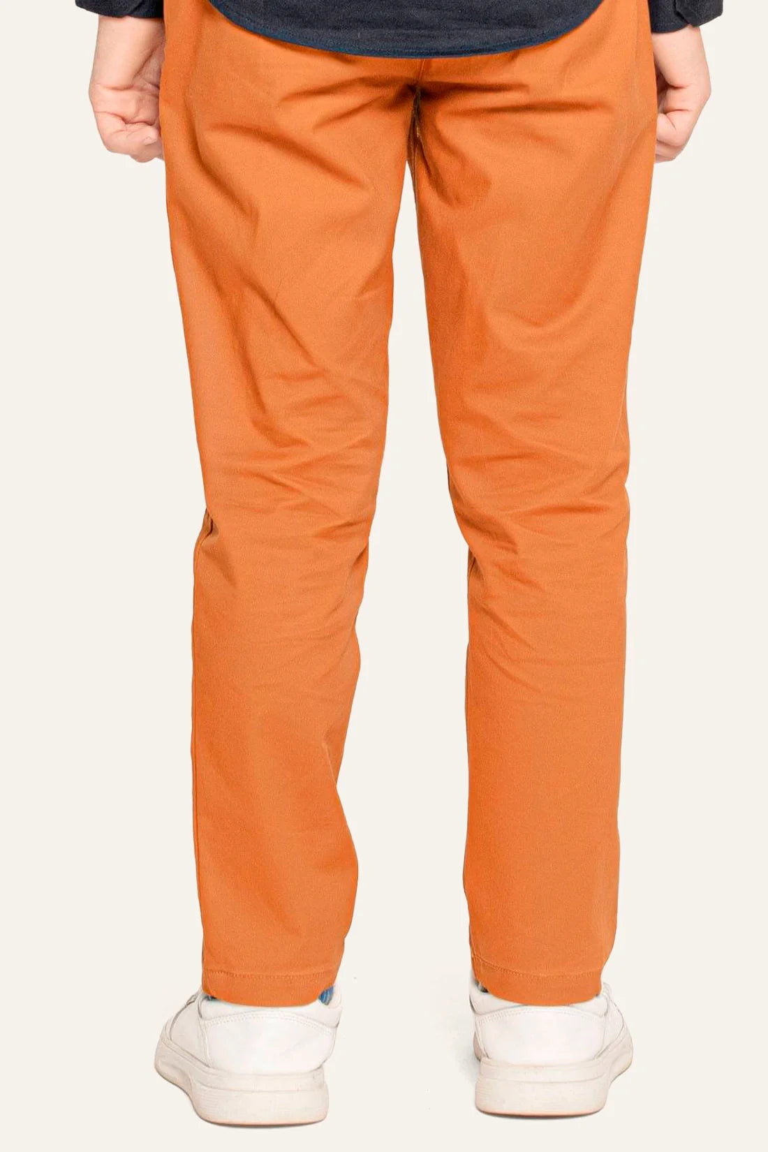 Boys Rust Straight Fit Cotton Formal Trouser