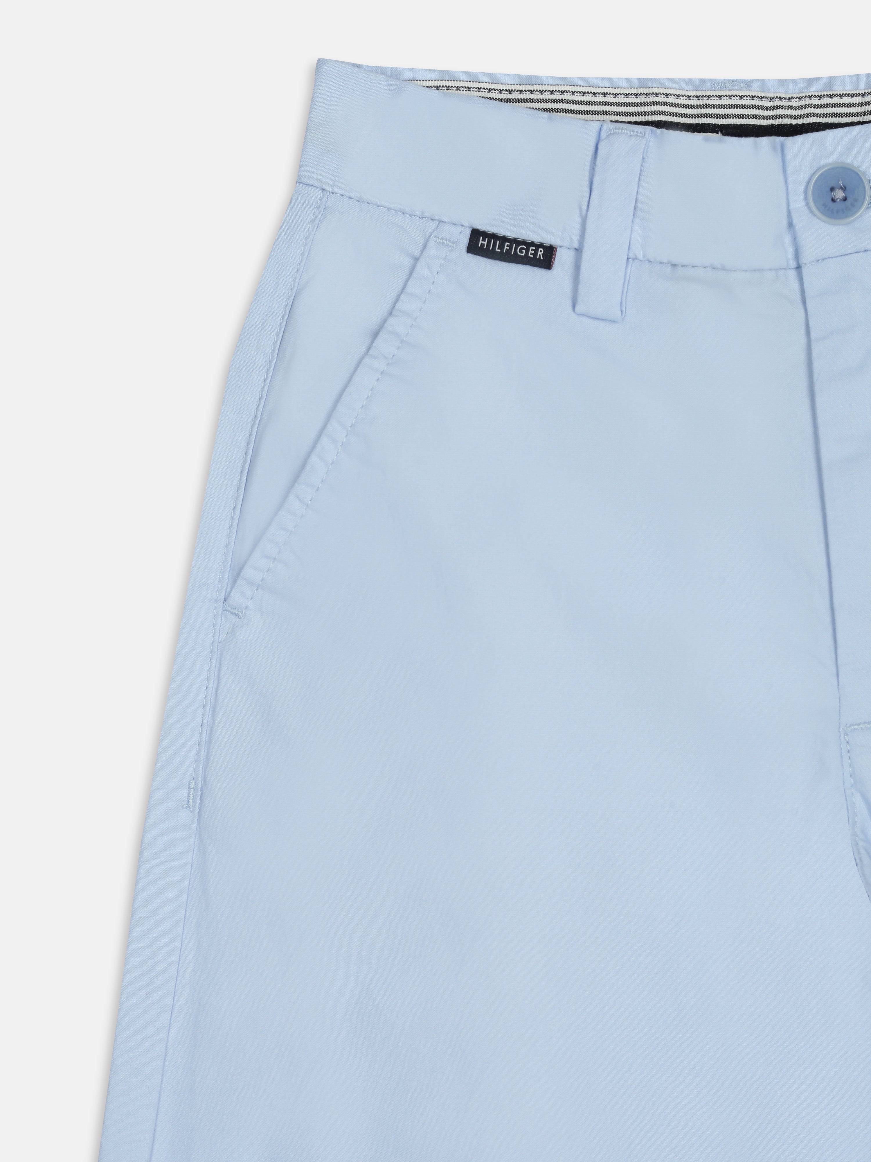 Boys Blue Loose Fit Mid Rise Trousers