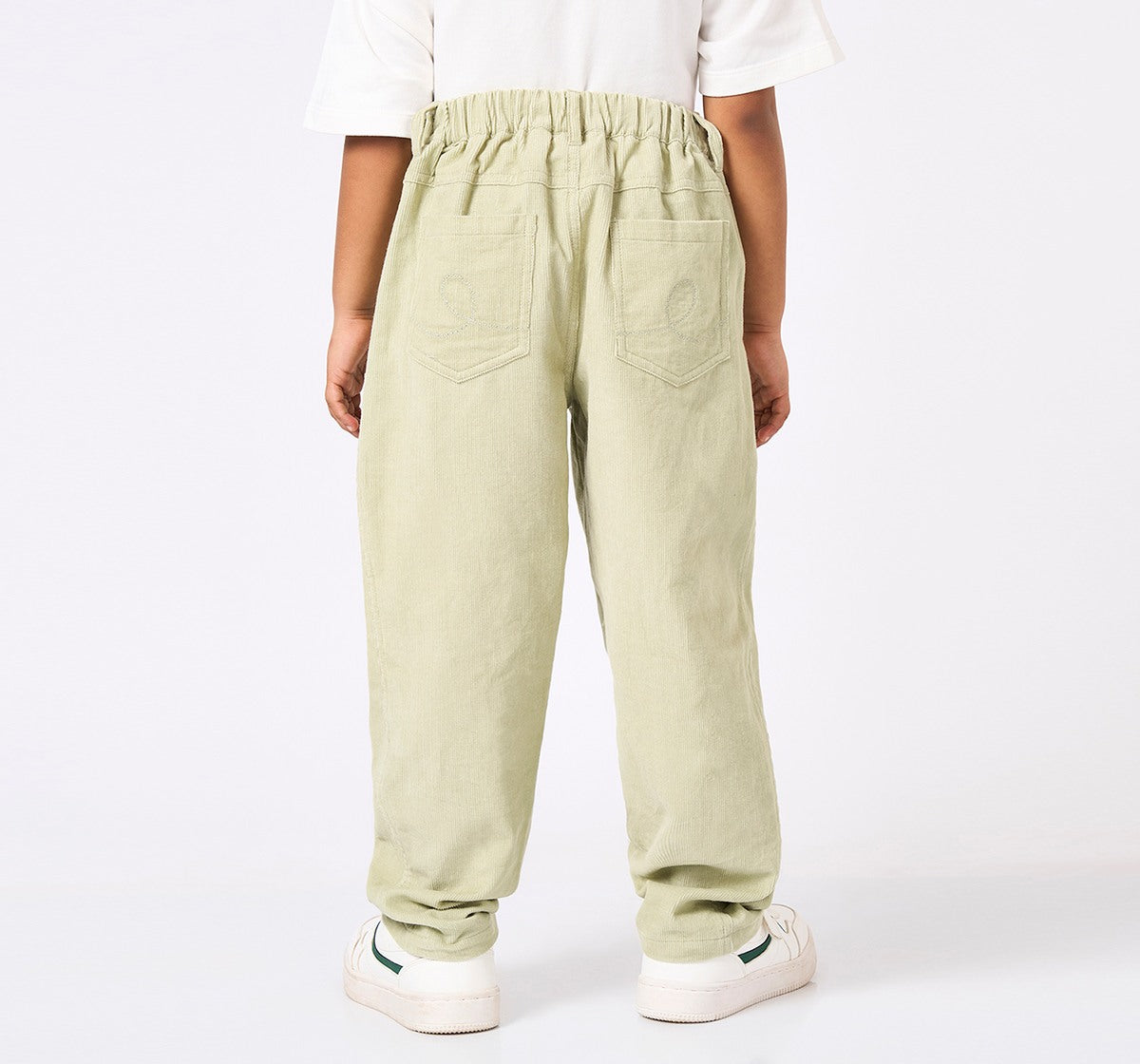 Barrel Fit Corduroy Pant Green