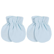 Boys Blue Cotton Mittens