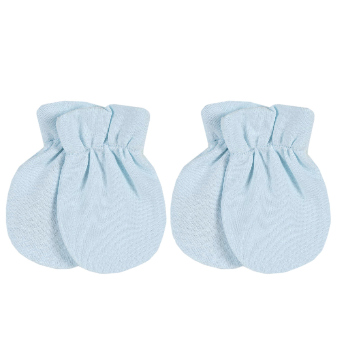 Boys Blue Cotton Mittens
