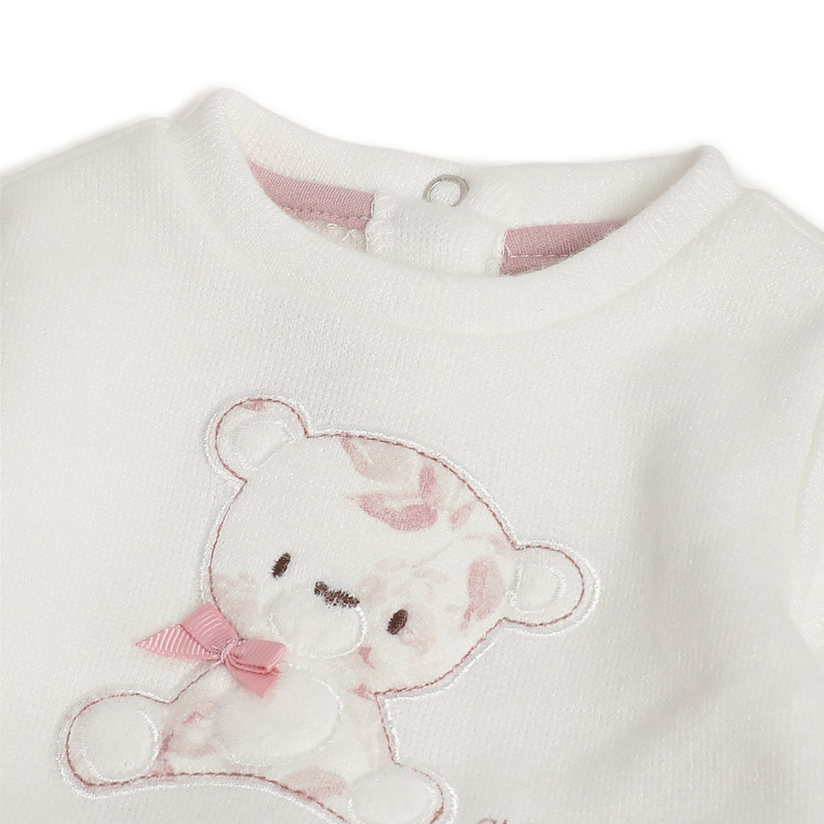 Girls White Graphic Jersey Jumpsuit