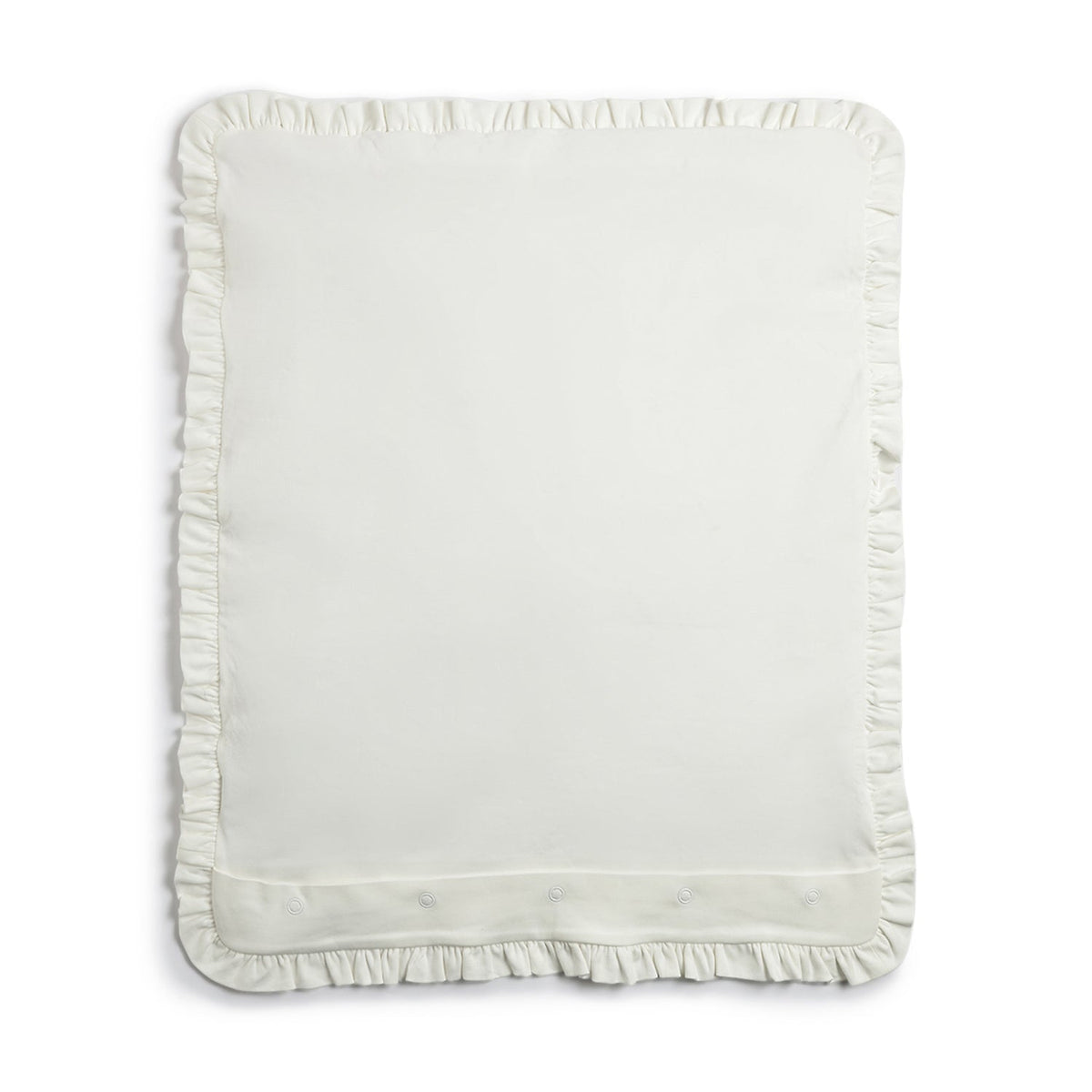 Girls White Graphic Chenille Baby Blanket