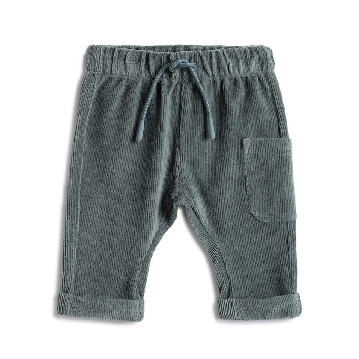 Boys Sea Green Chenille Trousers