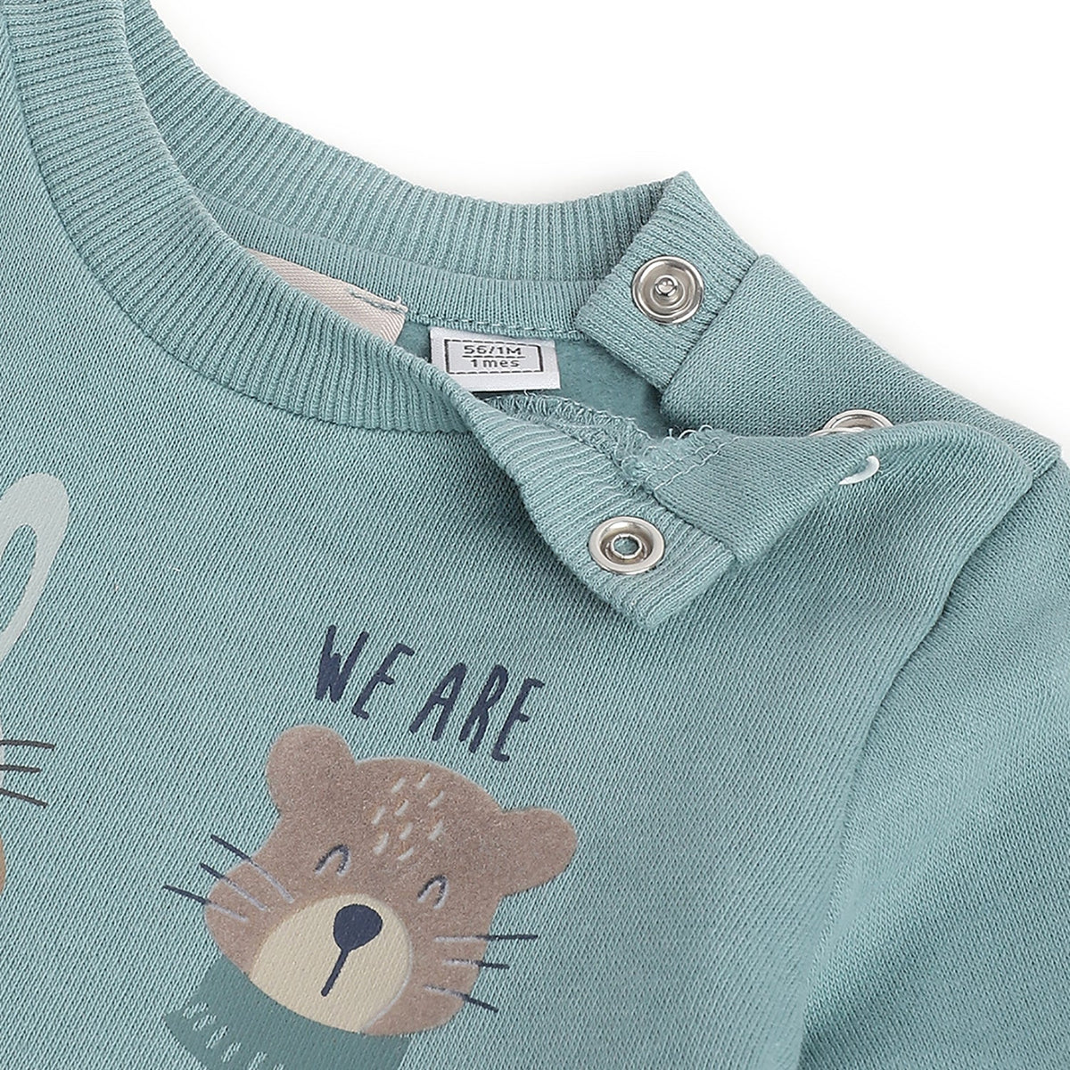 Boys Green Woodland Brushed Fleece Trousers Set