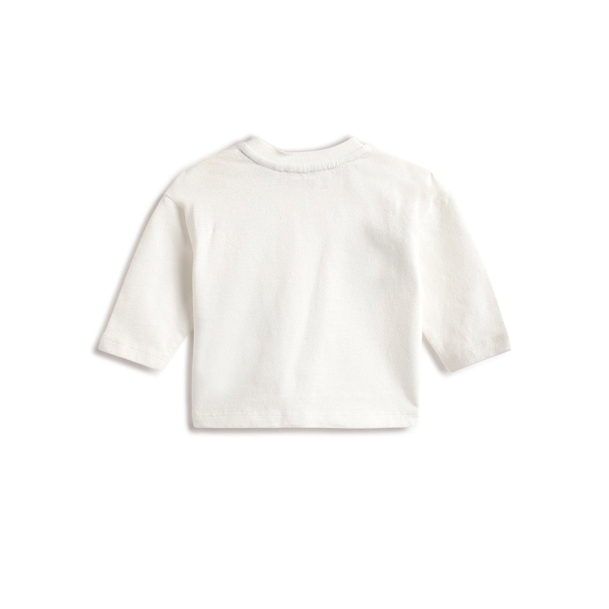 Boys White Woodland Cotton T-Shirt & Trousers Set