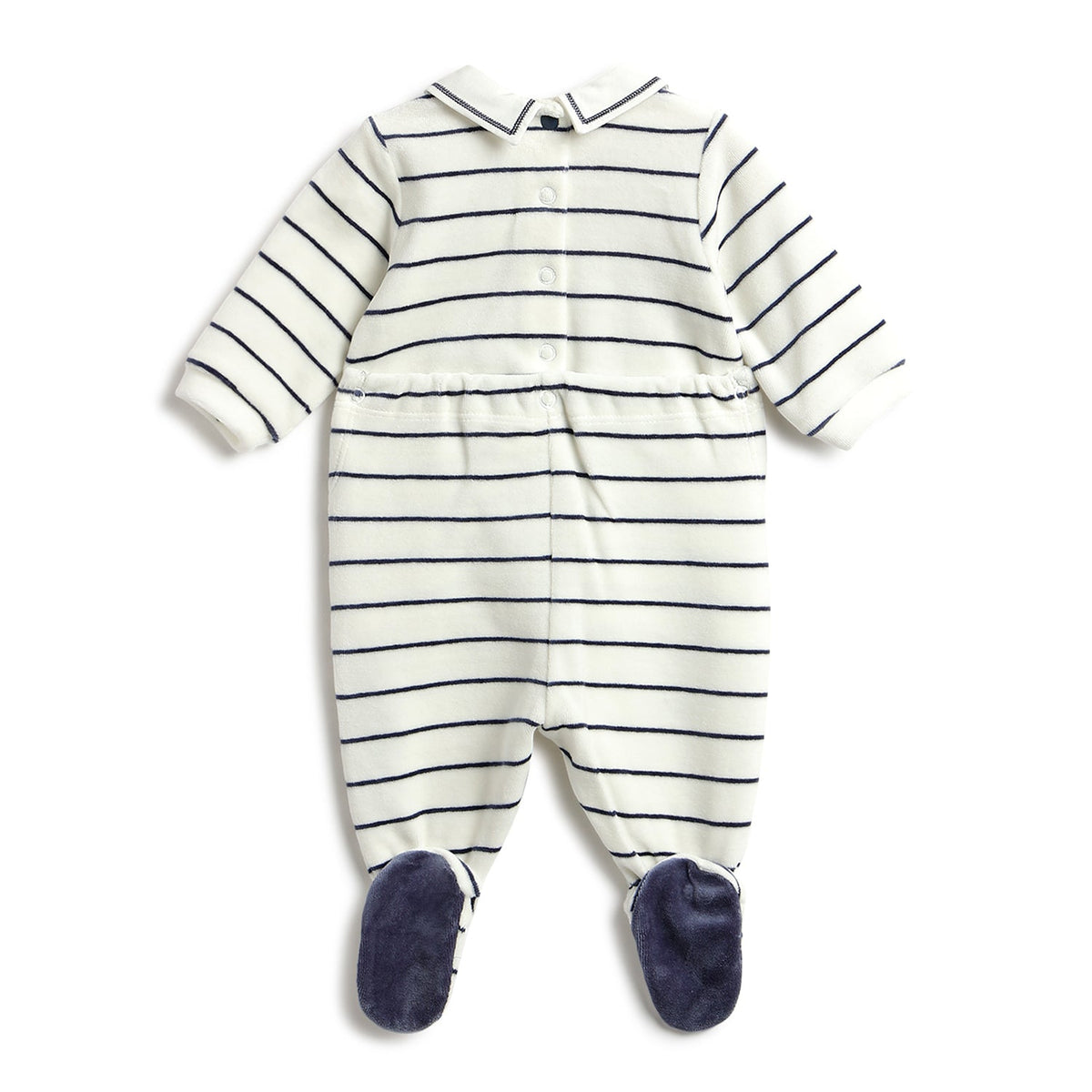 Boys White Graphic Chenille Onesie