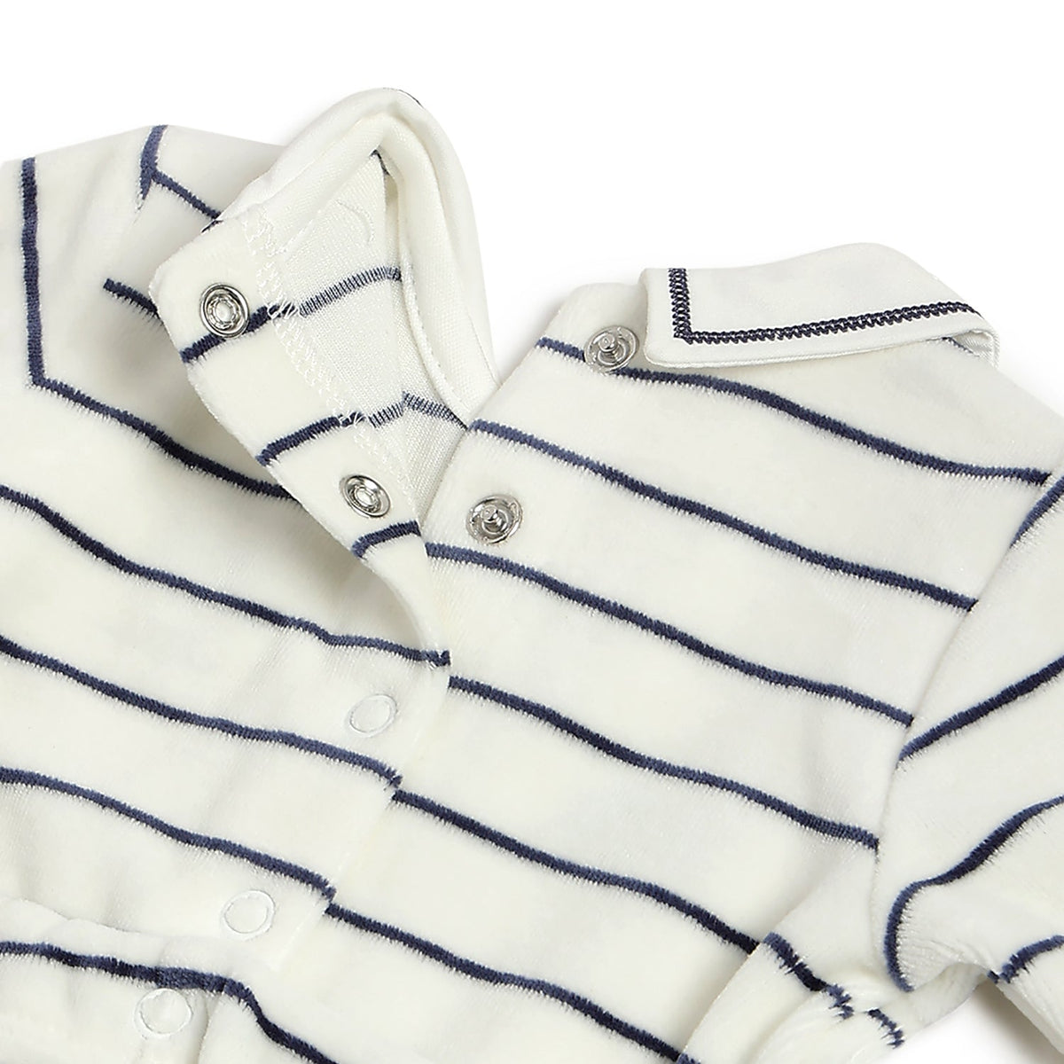 Boys White Graphic Chenille Onesie