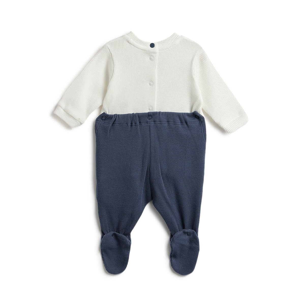 Boys White Graphic Jersey Jumpsuit