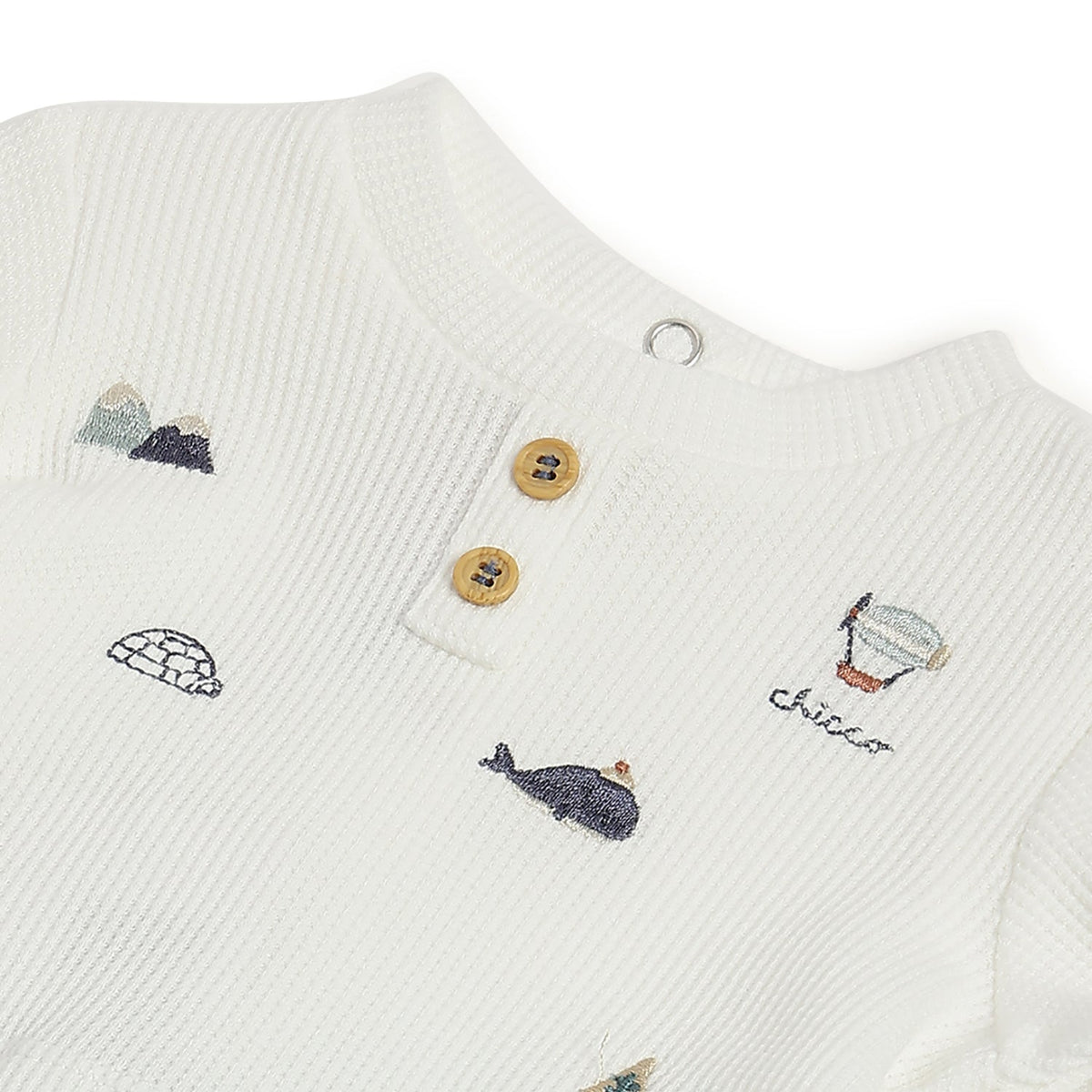 Boys White Graphic Jersey Jumpsuit