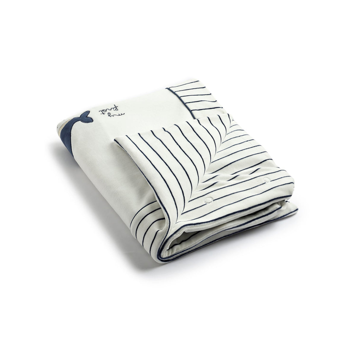 Boys White Graphic Chenille Baby Blanket