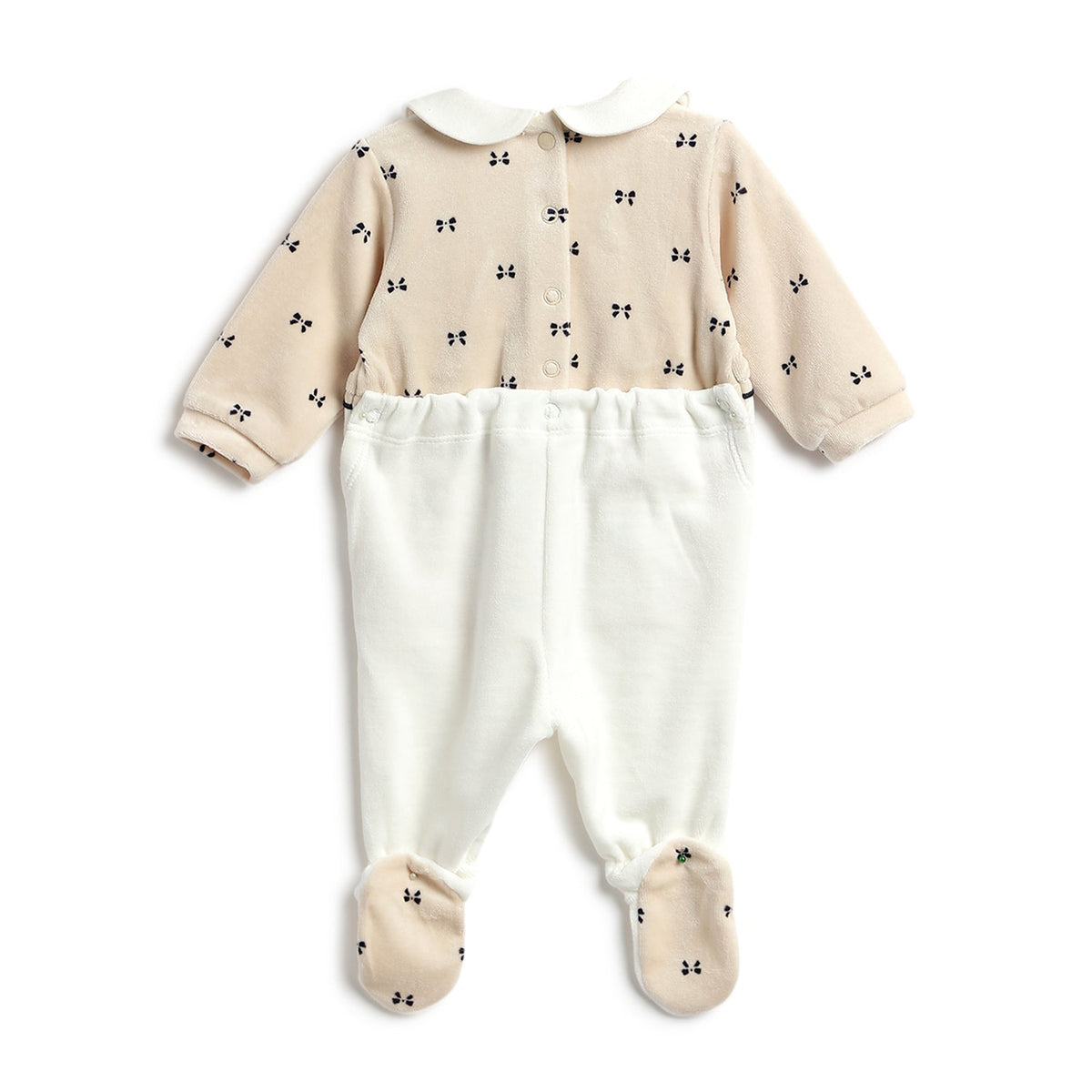 Girls White Graphic Chenille Jumpsuit