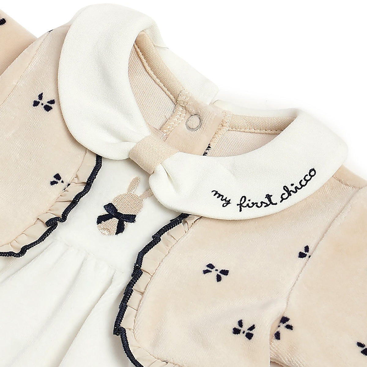 Girls White Graphic Chenille Jumpsuit