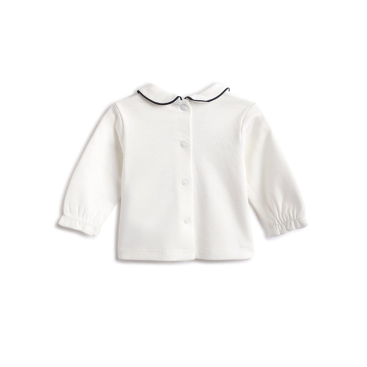 Girls White Embellished Interlock Sweater & Leggings Set