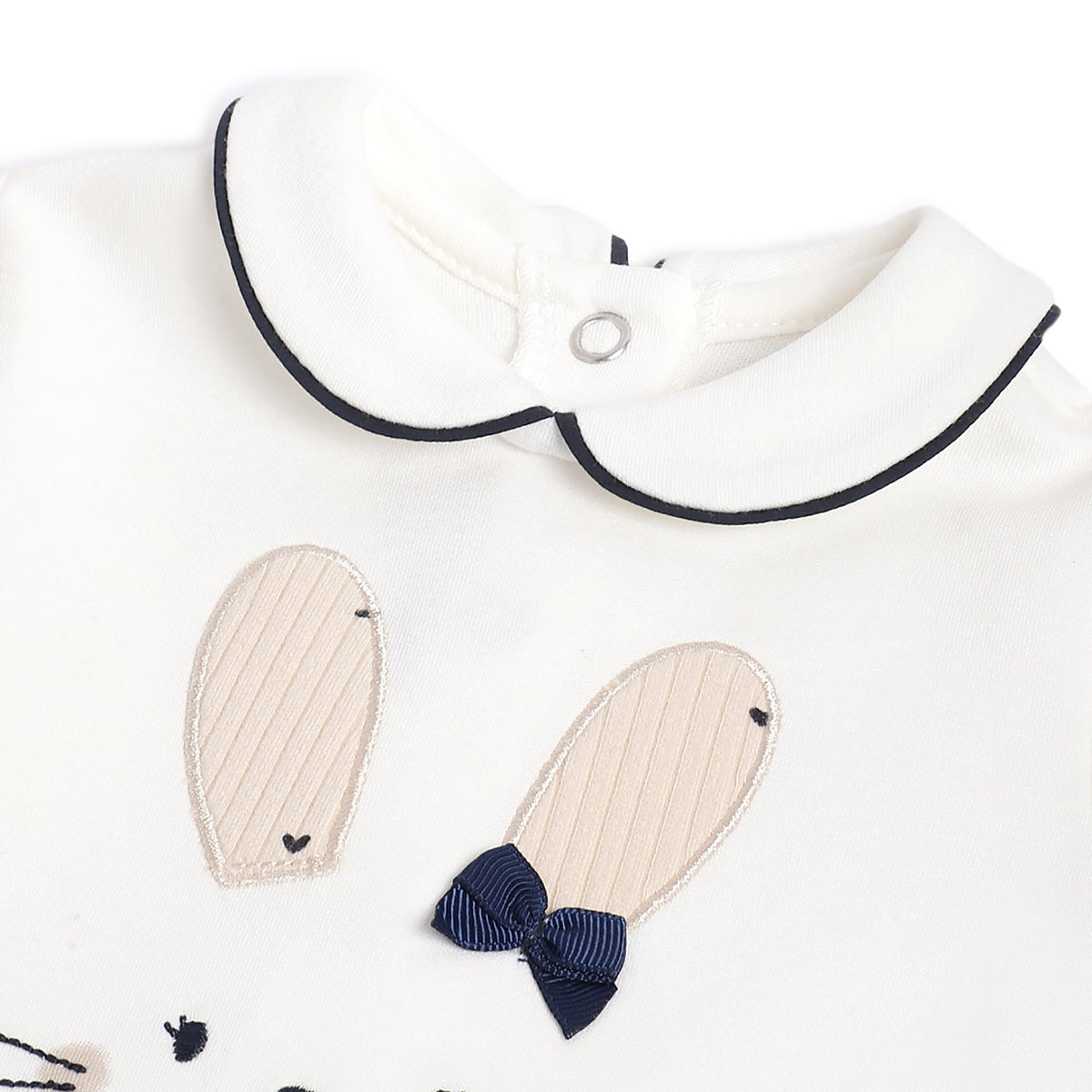 Girls White Embellished Interlock Sweater & Leggings Set