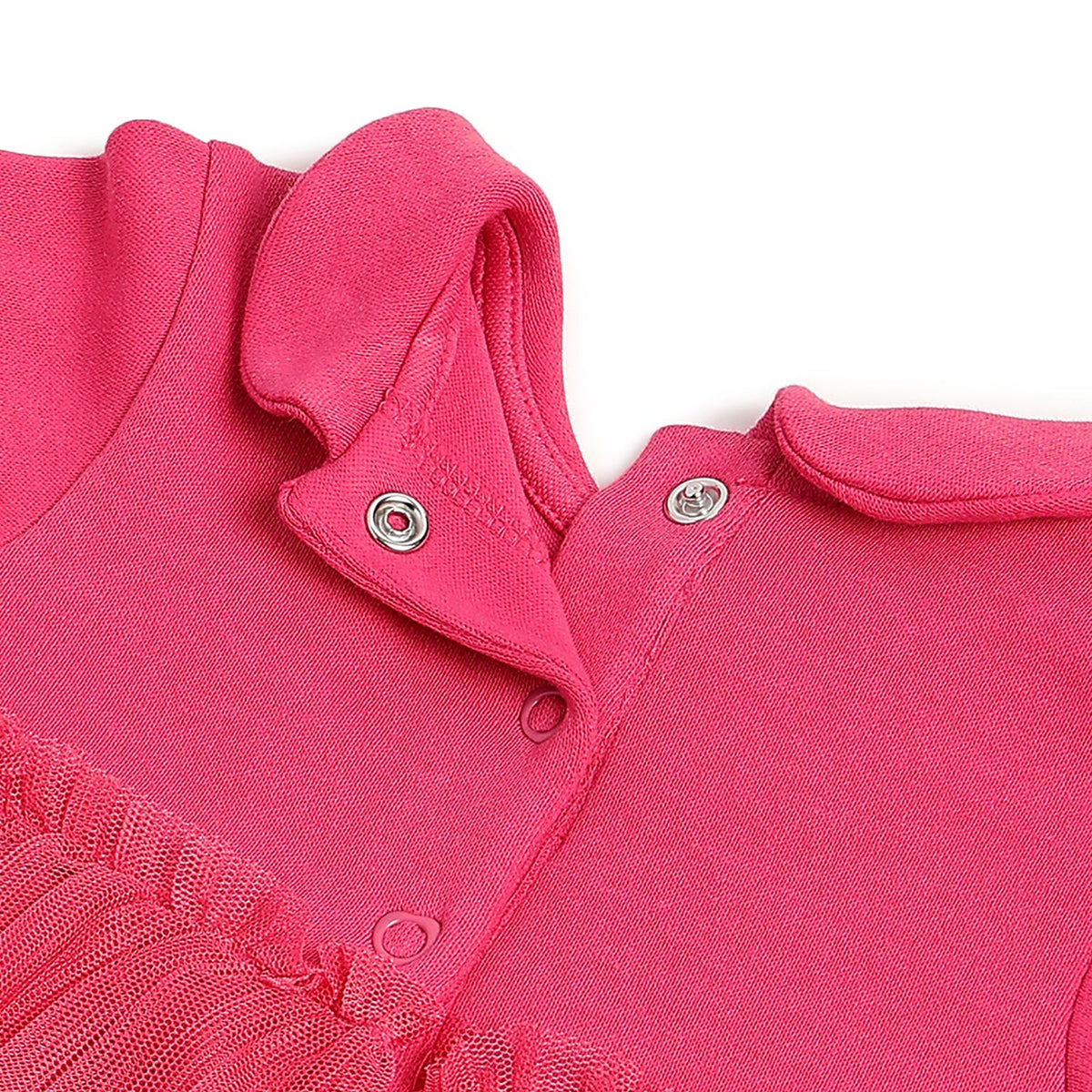 Girls Pink Stretch Interlock Dress