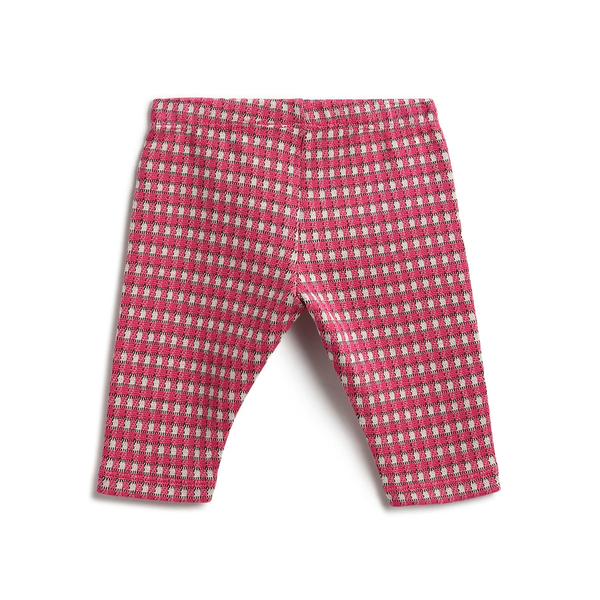 Girls White Bow Stretch Interlock Leggings Set