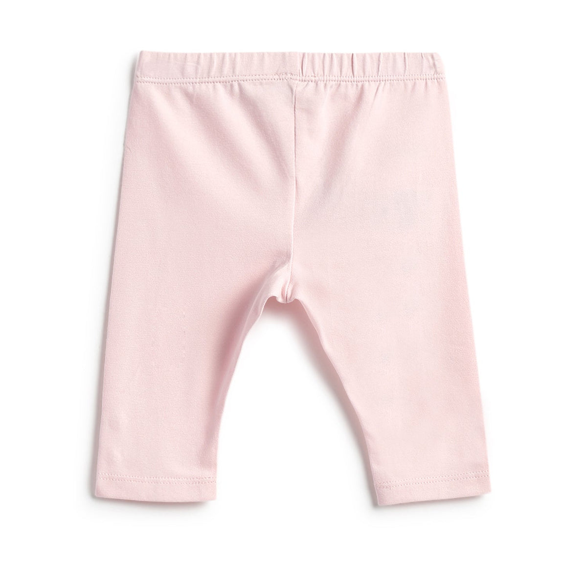 Girls Pink Heart Stretch Interlock Leggings Set Signature