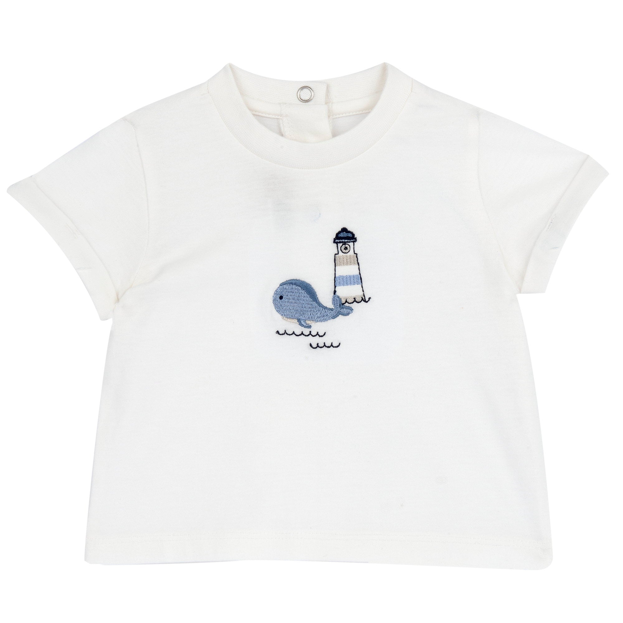 Boys Bronze Embroidered Cotton T-Shirt with Regular Fit