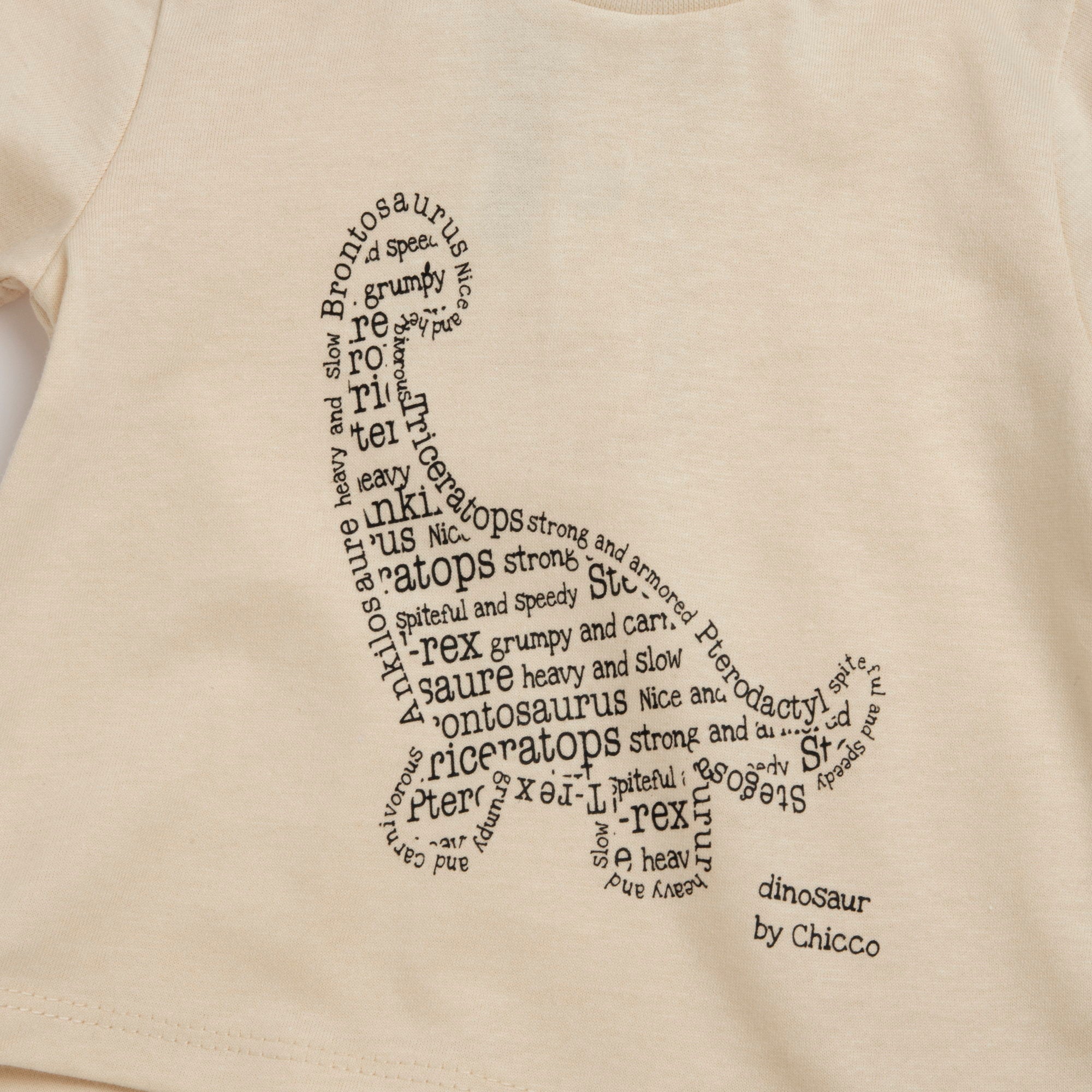 Boys Light Natural Typography Printed Cotton T-Shirt with Regular Fit