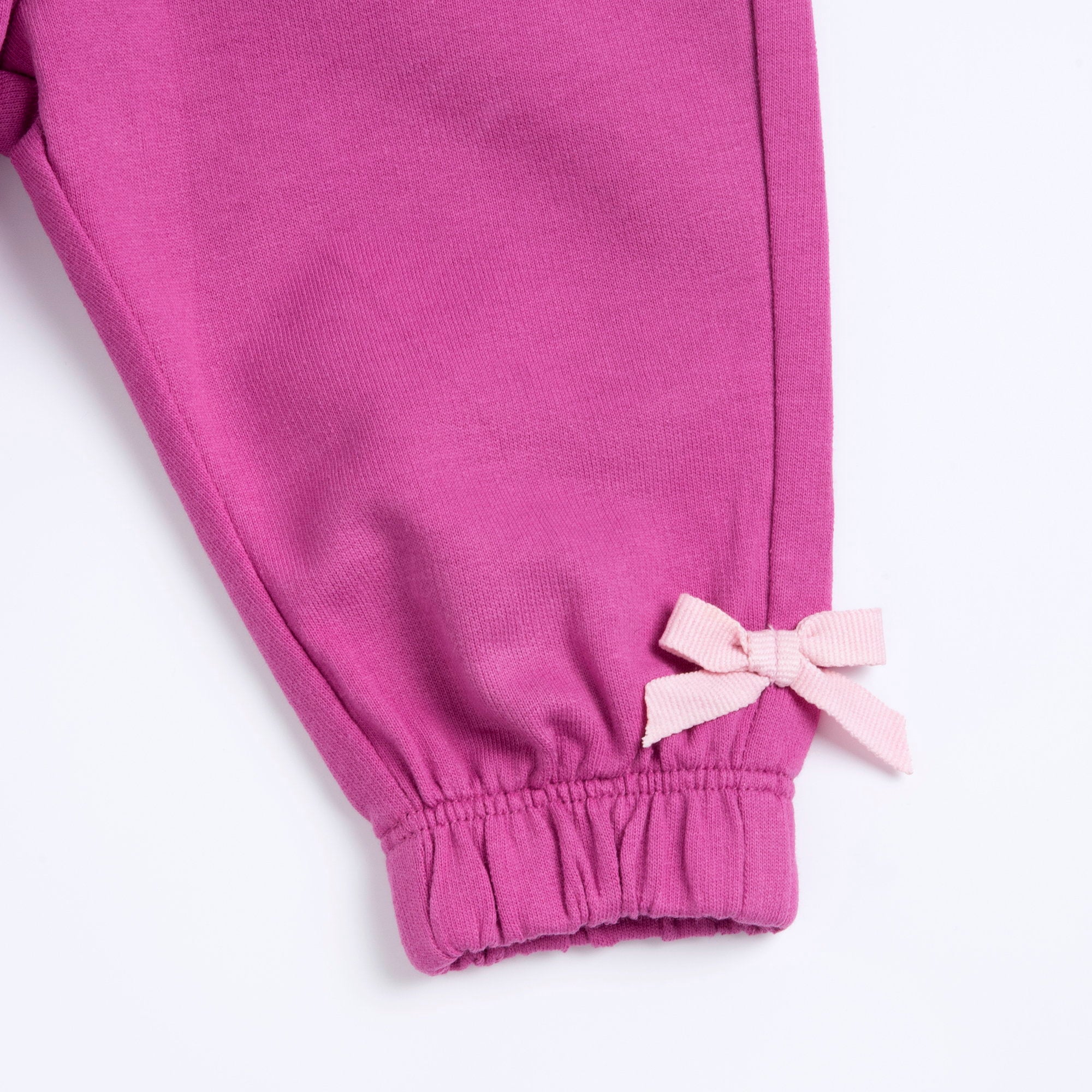 Girls Medium Lilac Embellished Cotton Long Trousers with Regular Fit
