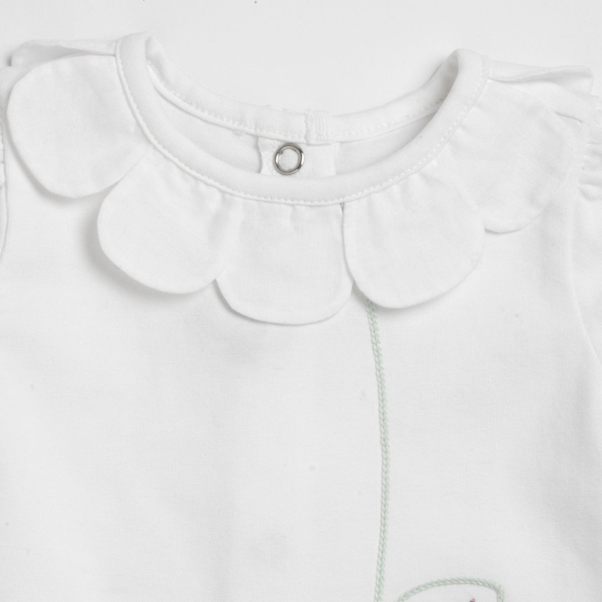 Girls White Graphic Cotton T-Shirt & Shorts Set