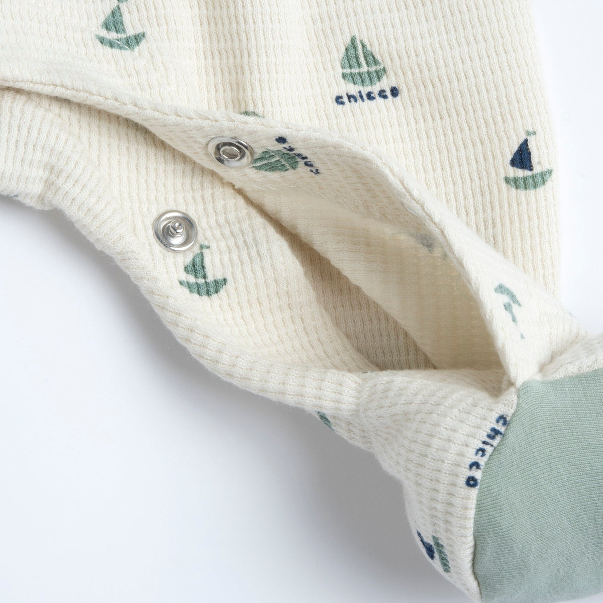 Boys Off White Cotton Playsuit