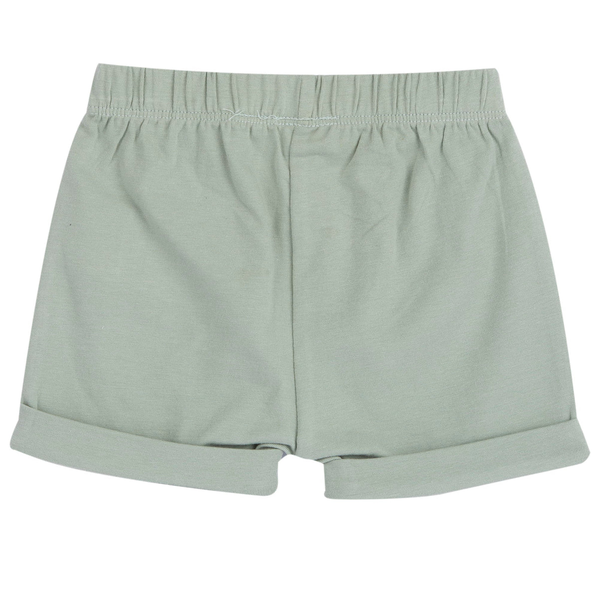 Boys White Striped Cotton T-Shirt & Shorts Set