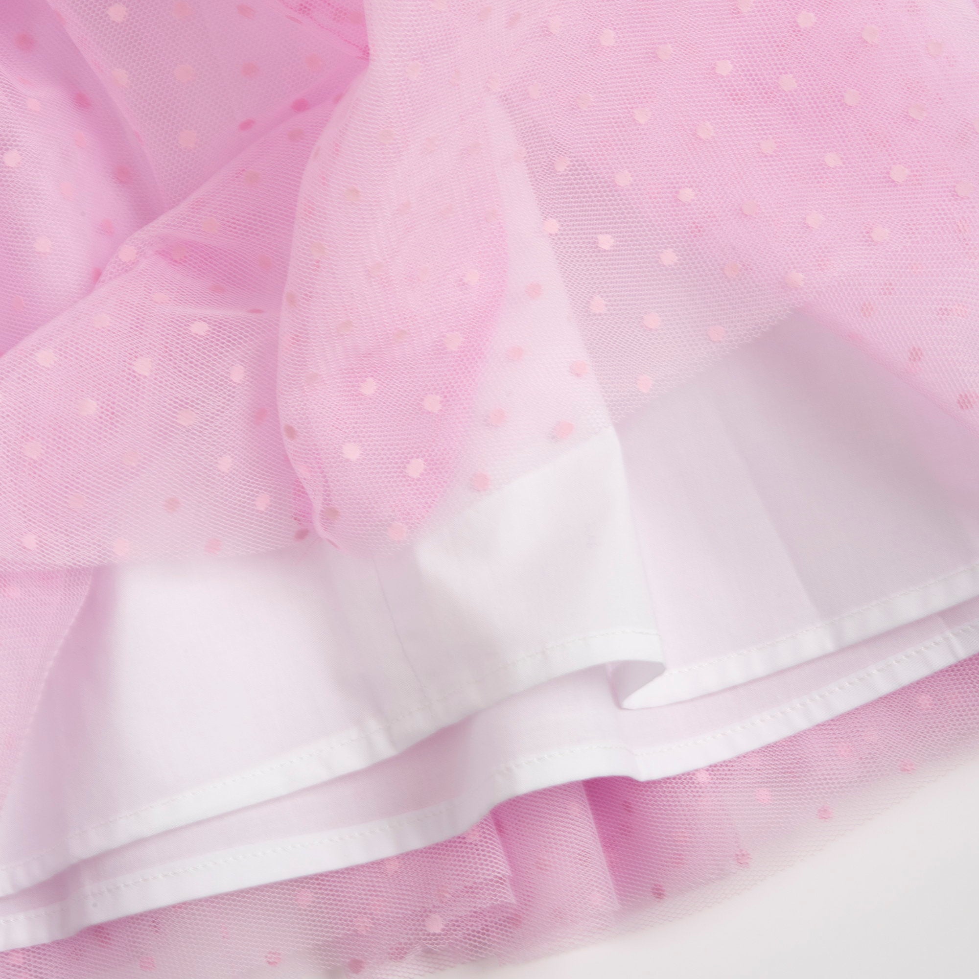 Girls White Embellished Cotton Blend A-Line Dress with Cap Sleeves