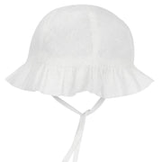Girls Bronze Embroidered Cotton Hat with Soft Lining
