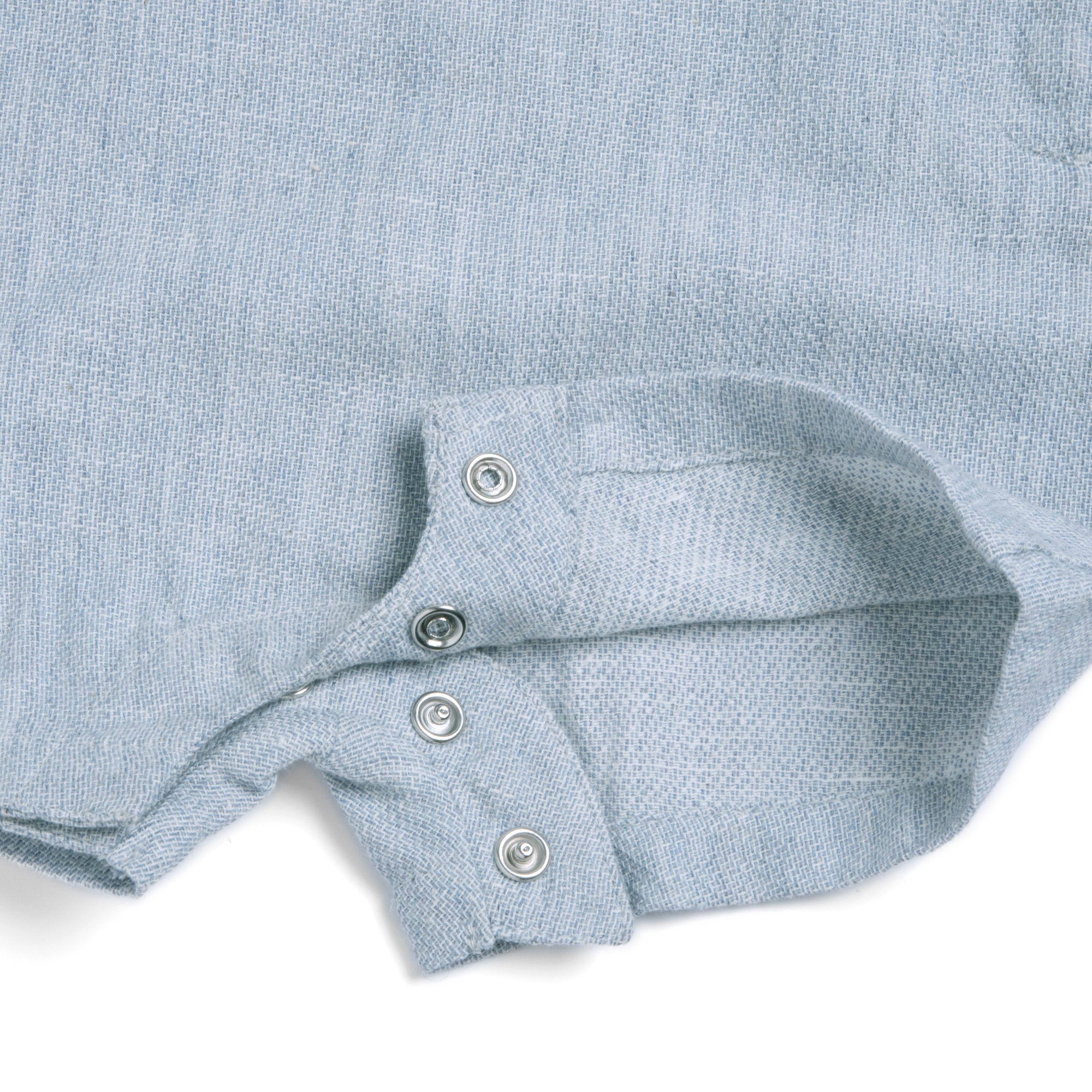 Boys White and Blue Applique Cotton T-Shirt and Linen Blend Short Overalls Set