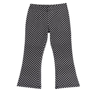 Girls Grey Printed Cotton Stretch Leggings with Regular Fit