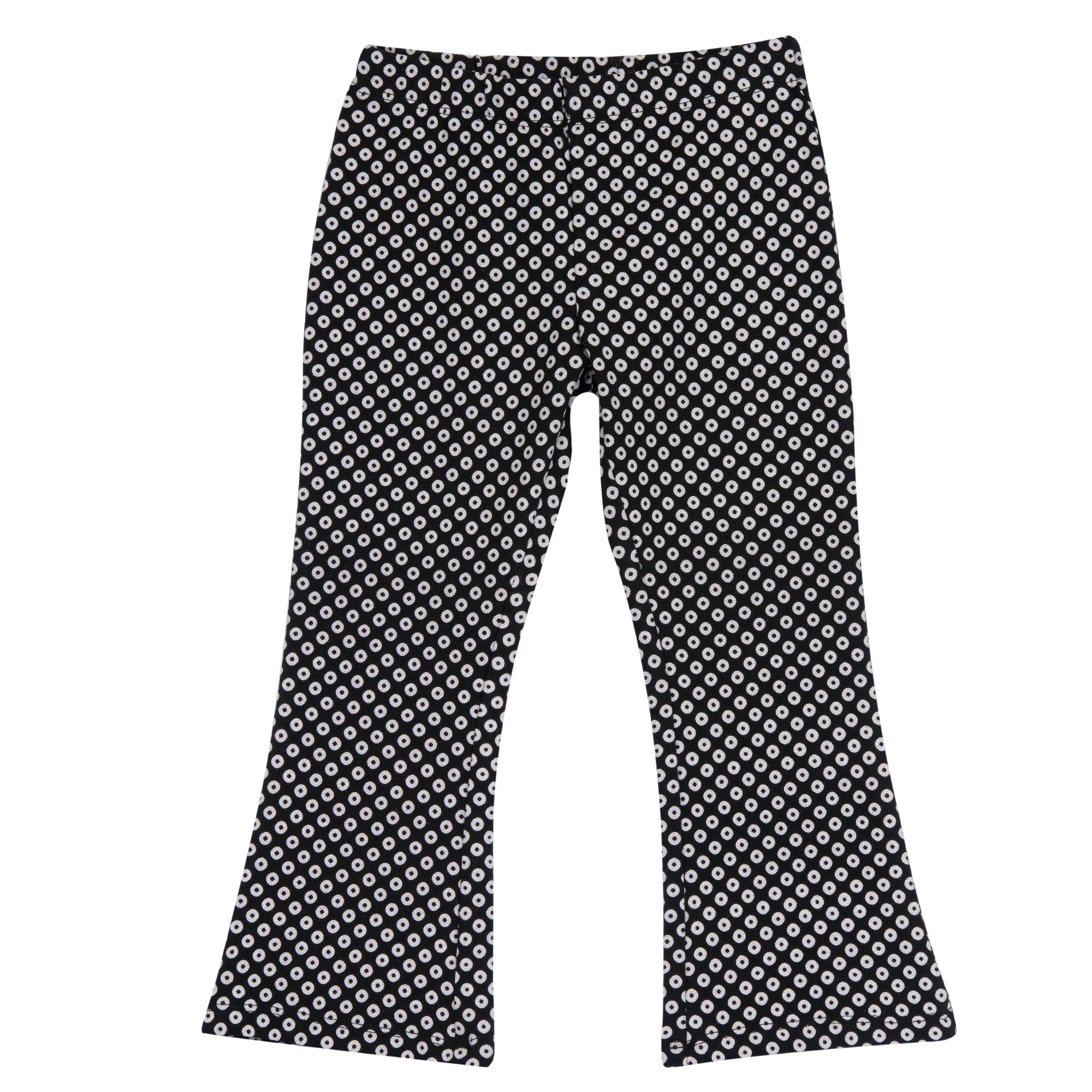 Girls Grey Printed Cotton Stretch Leggings with Regular Fit