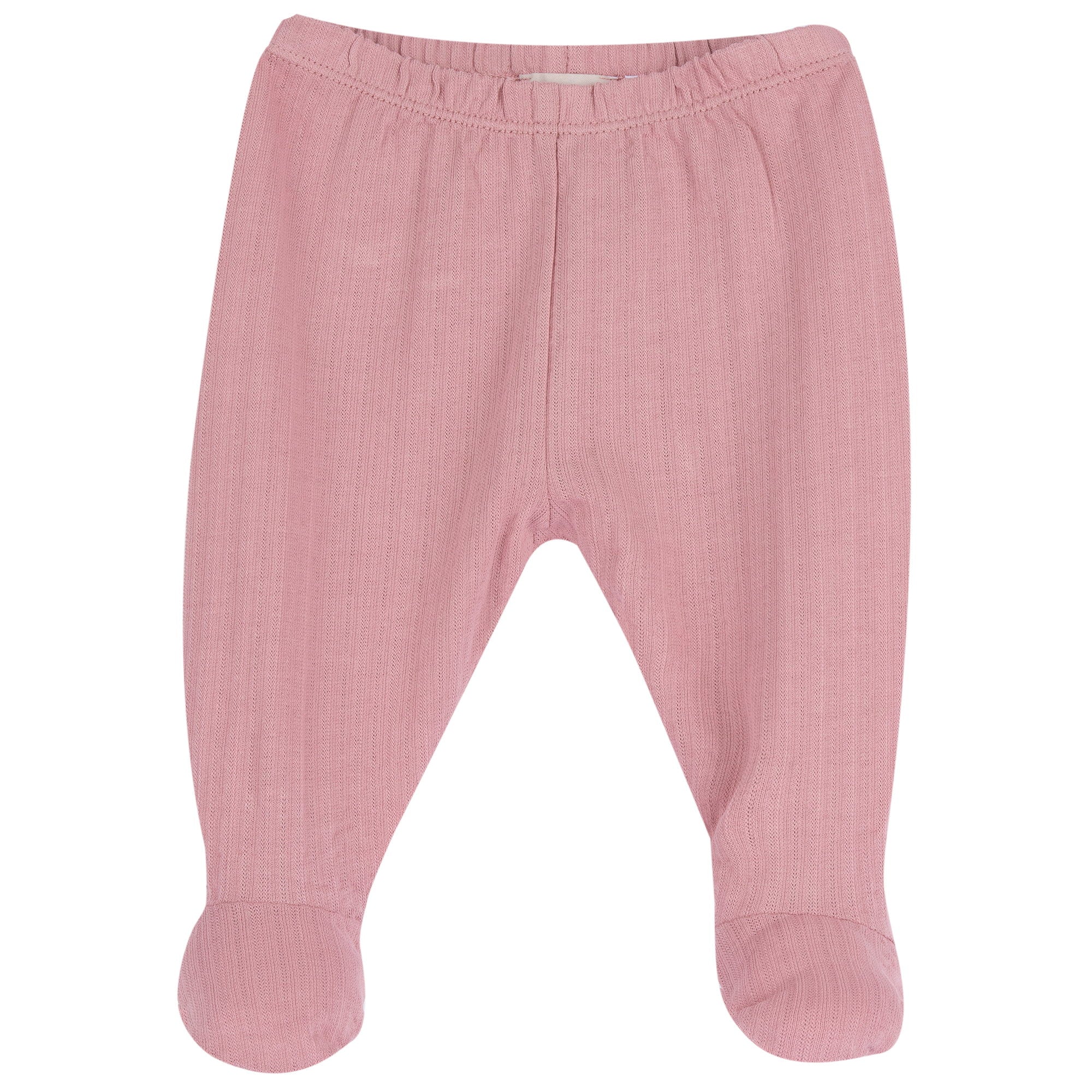 Girls Medium Pink Embroidered Cotton Baby Smock and Leggings Set