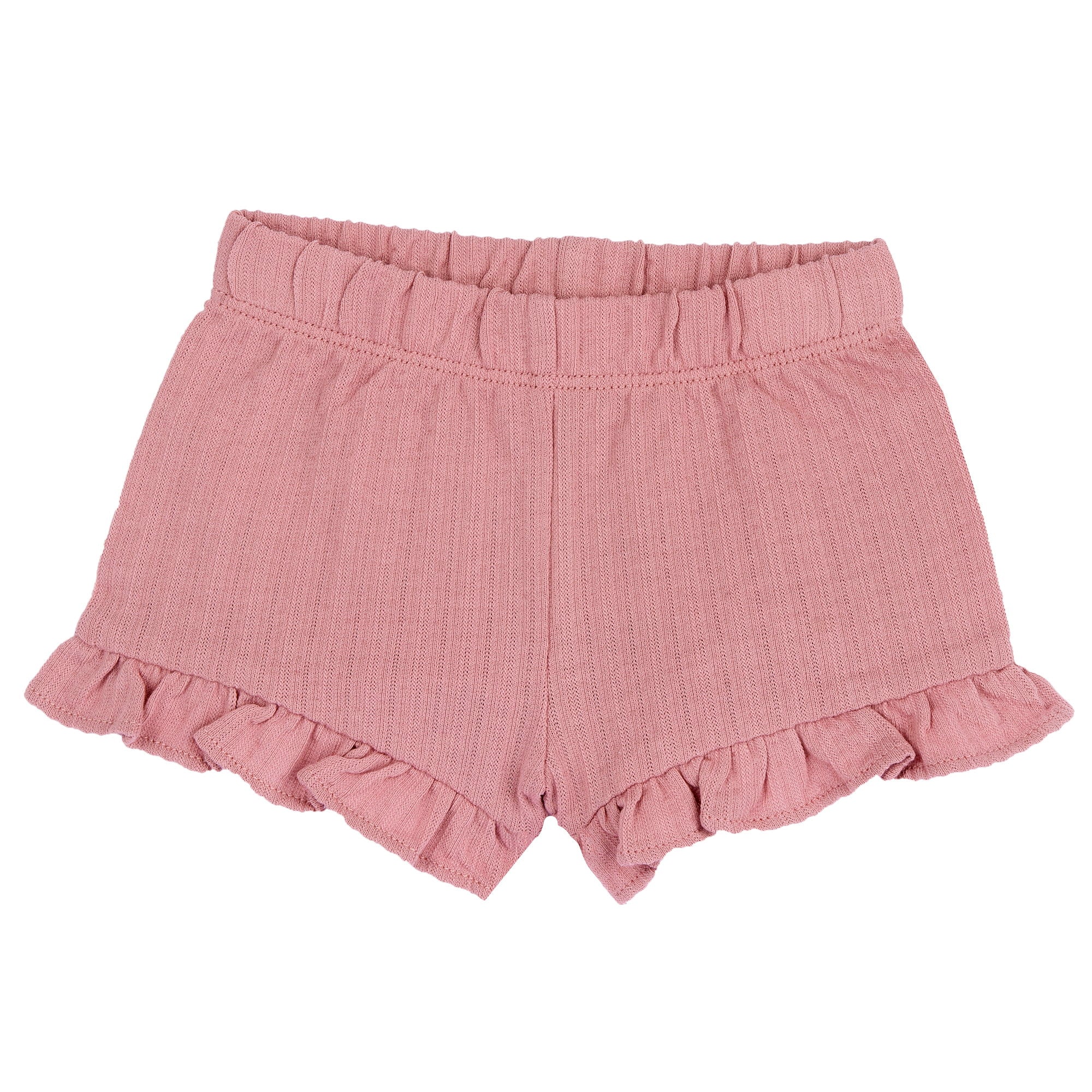 Medium Pink Embroidered Peter Pan Collar Top & Bloomers Set for Girls