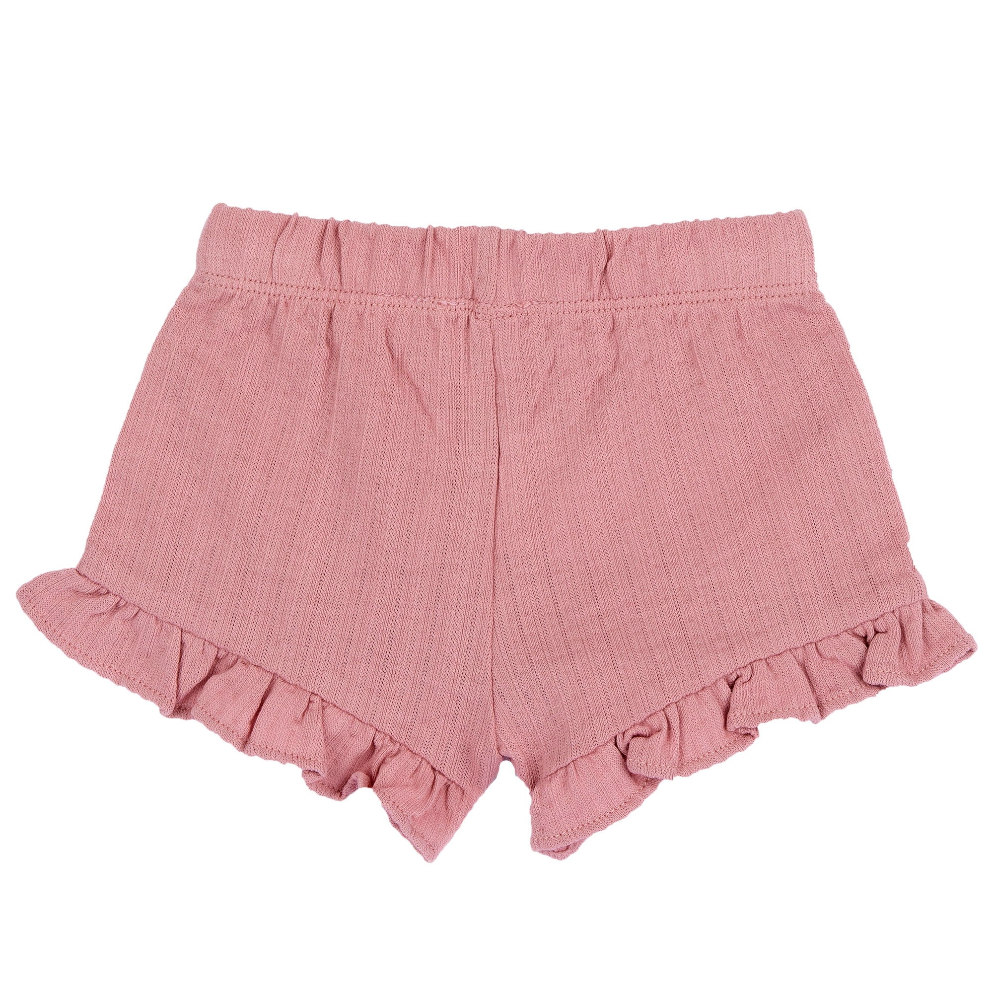 Medium Pink Embroidered Peter Pan Collar Top & Bloomers Set for Girls
