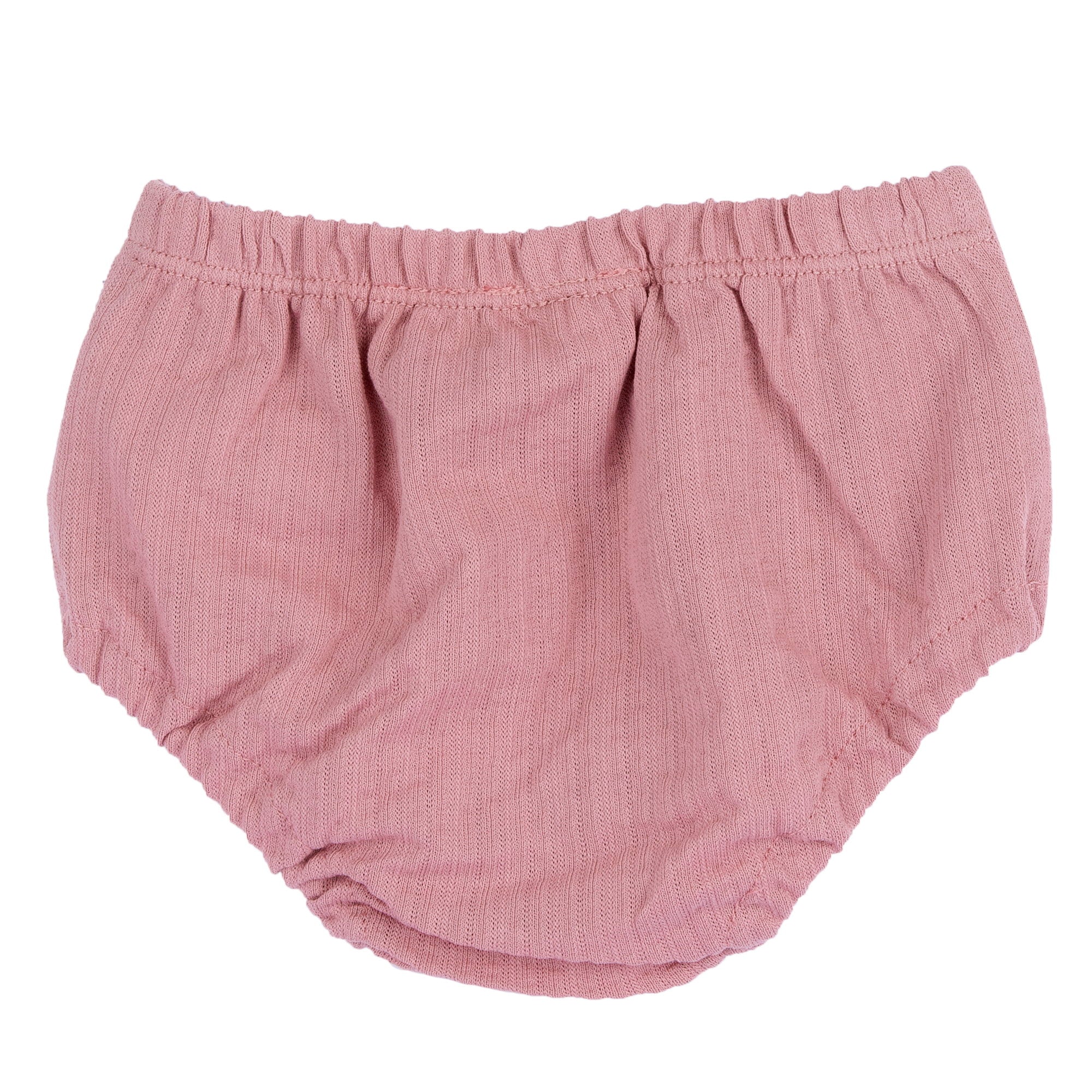 Medium Pink Peter Pan Collar Dress & Bloomers Set for Girls