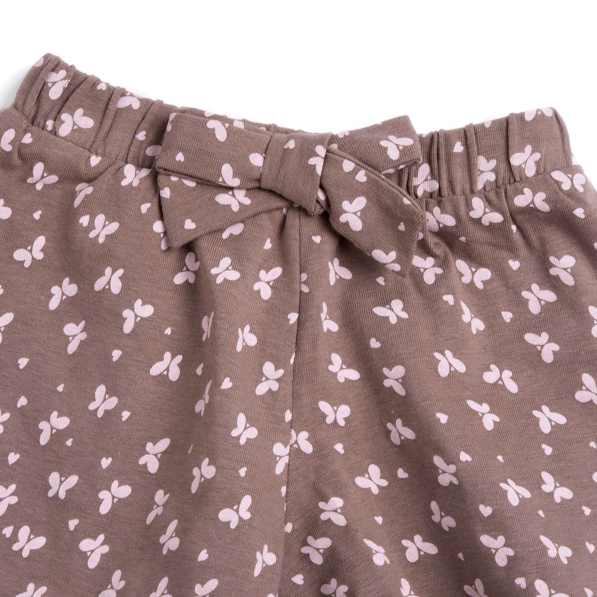 Soft Pink Graphic Tee & Stretch Cotton Shorts Set for Girls