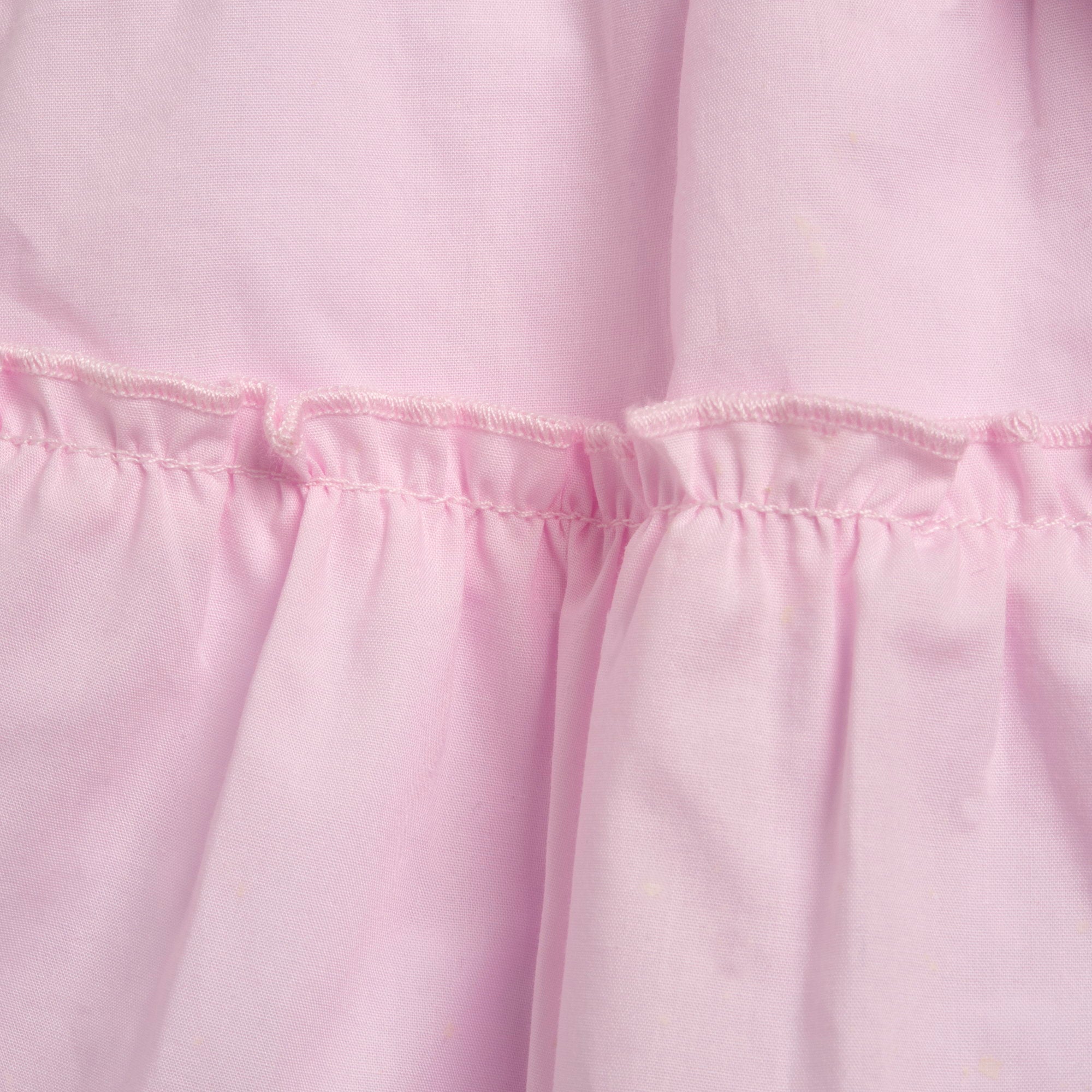 Soft Cotton Party-Style Dress for Girls in Light Pink with Delicate Details