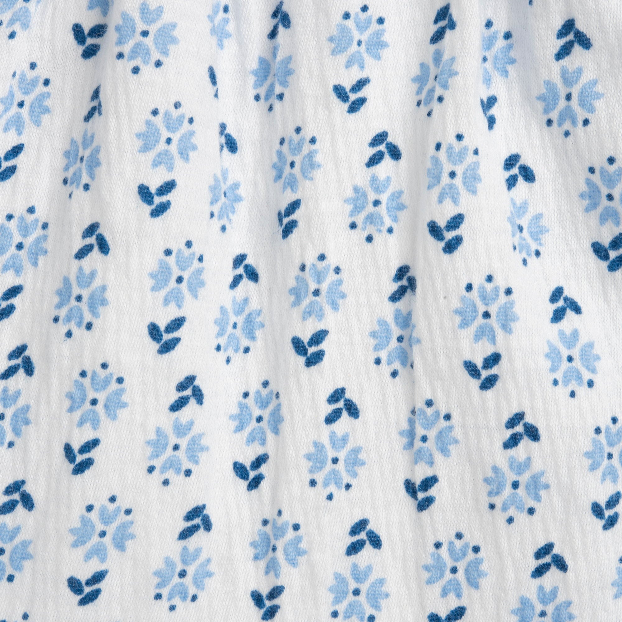 Floral A-Line Cotton Blend Dress for Girls with Peter Pan Collar