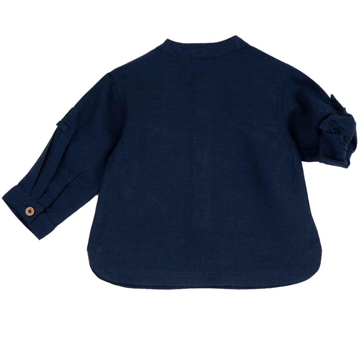 Boys Navy Cotton Shirt