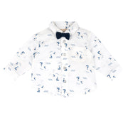Boys White Cotton Shirt