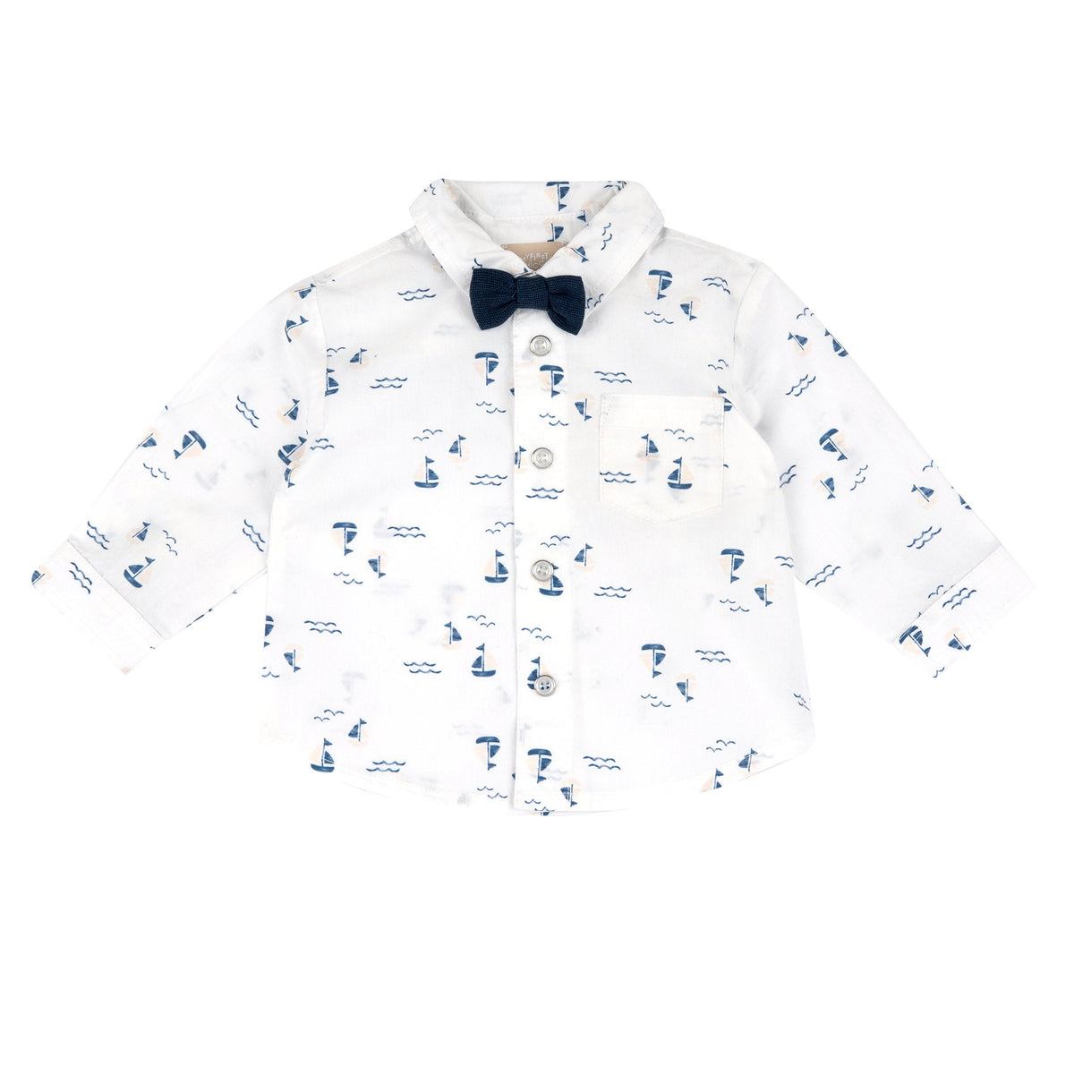 Boys White Cotton Shirt