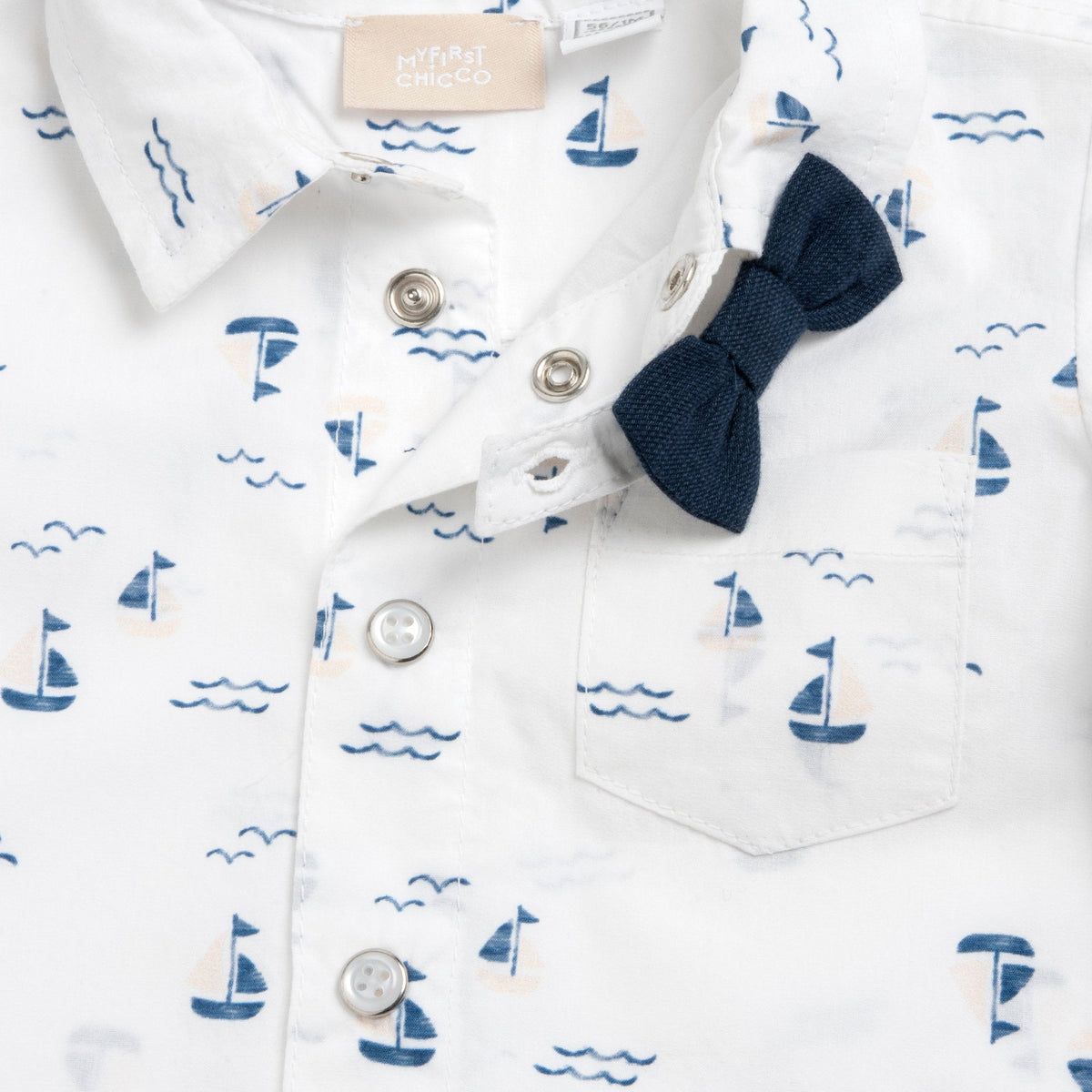 Boys White Cotton Shirt