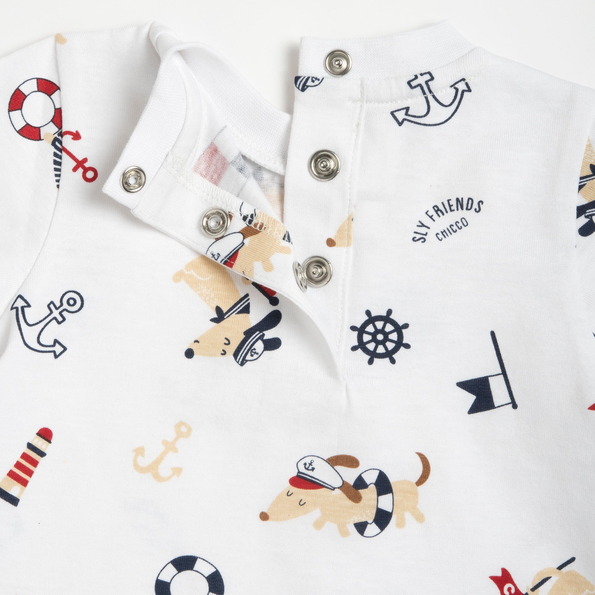 Clean White Cotton Graphic Tee for Boys with Regular Fit