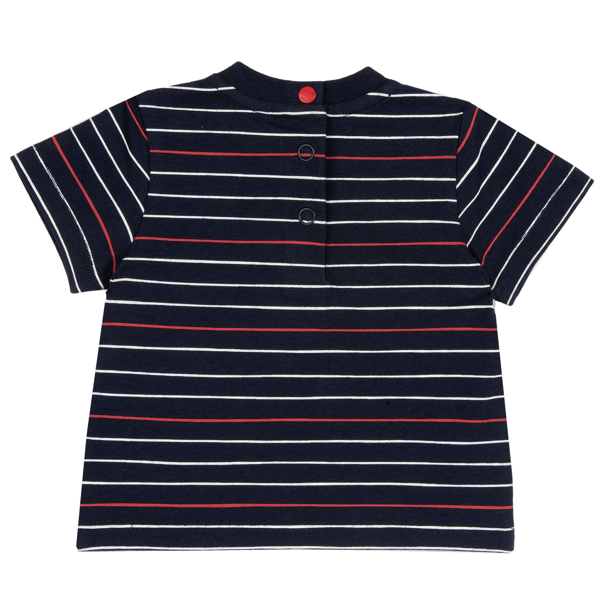 Navy Stripe Cotton Tee for Boys with Everyday Comfort