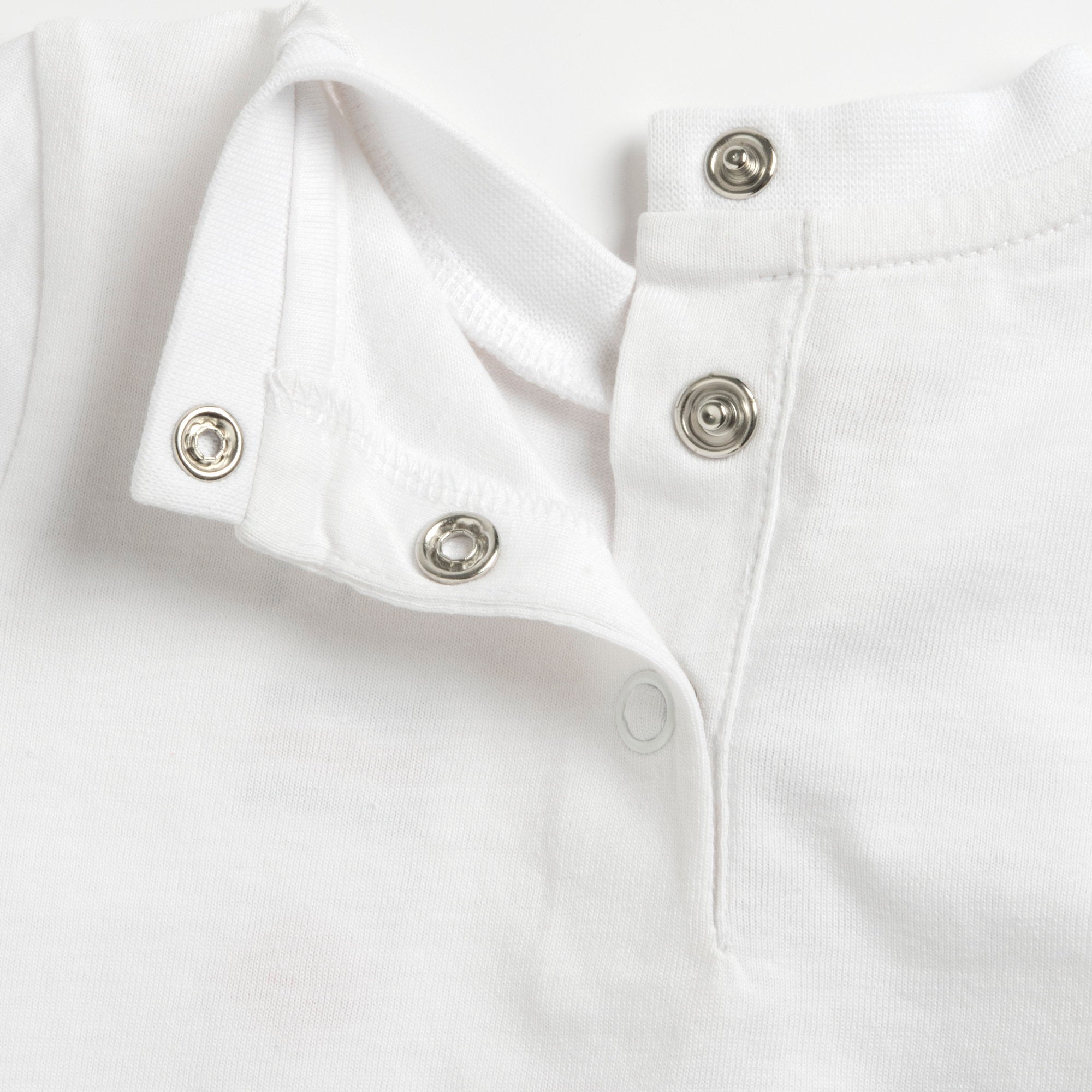 Everyday White Cotton Co-Ord Set for Boys with Printed T-Shirt