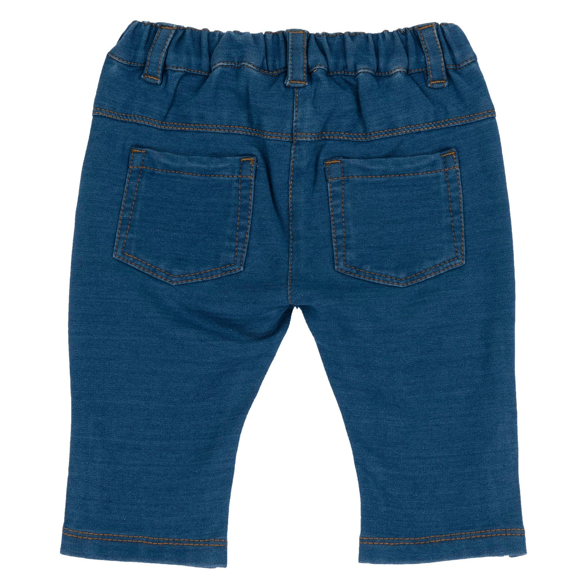 Girls Blue Denim-Effect Fleece Jeans